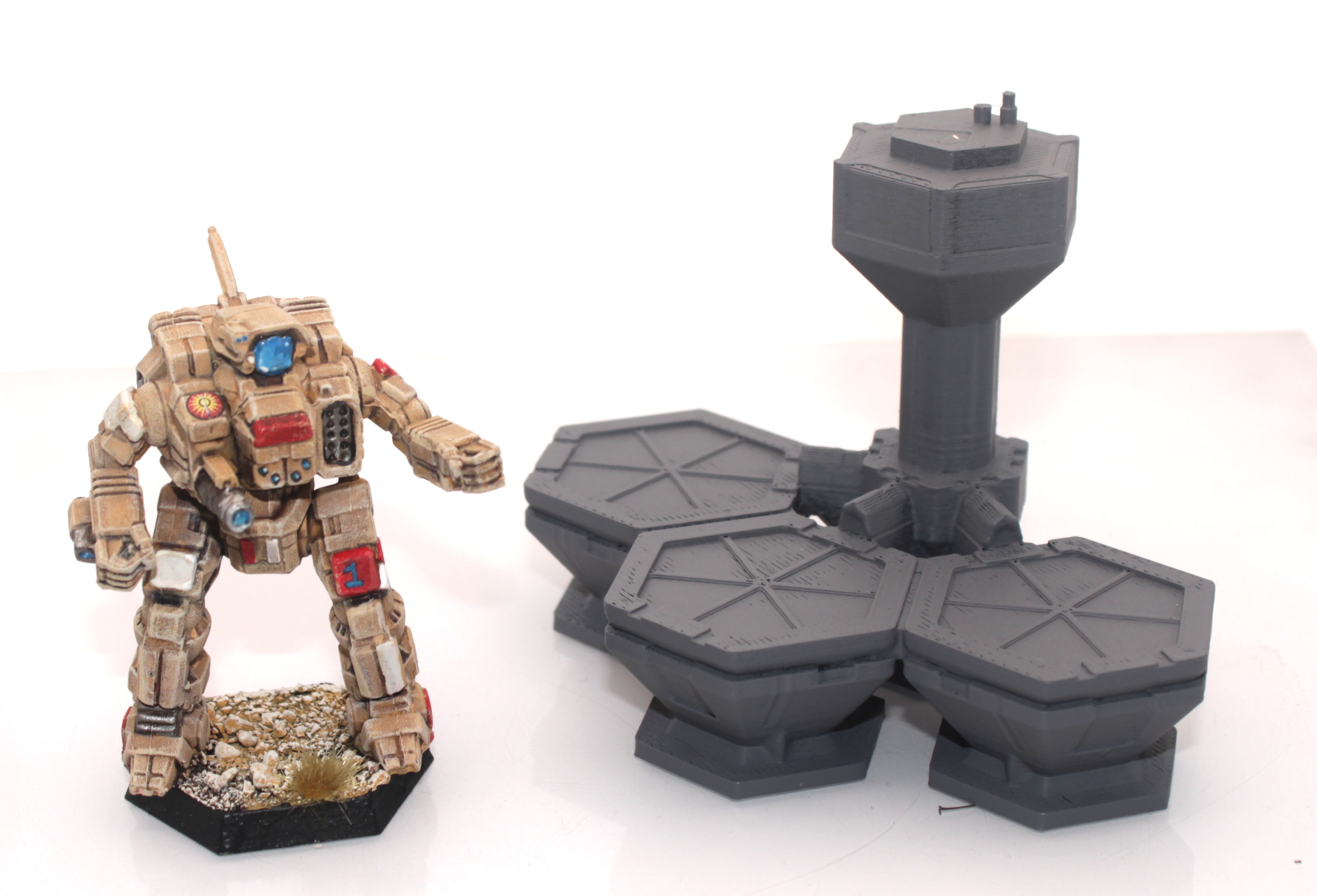 Battletech Helipad and Control Tower