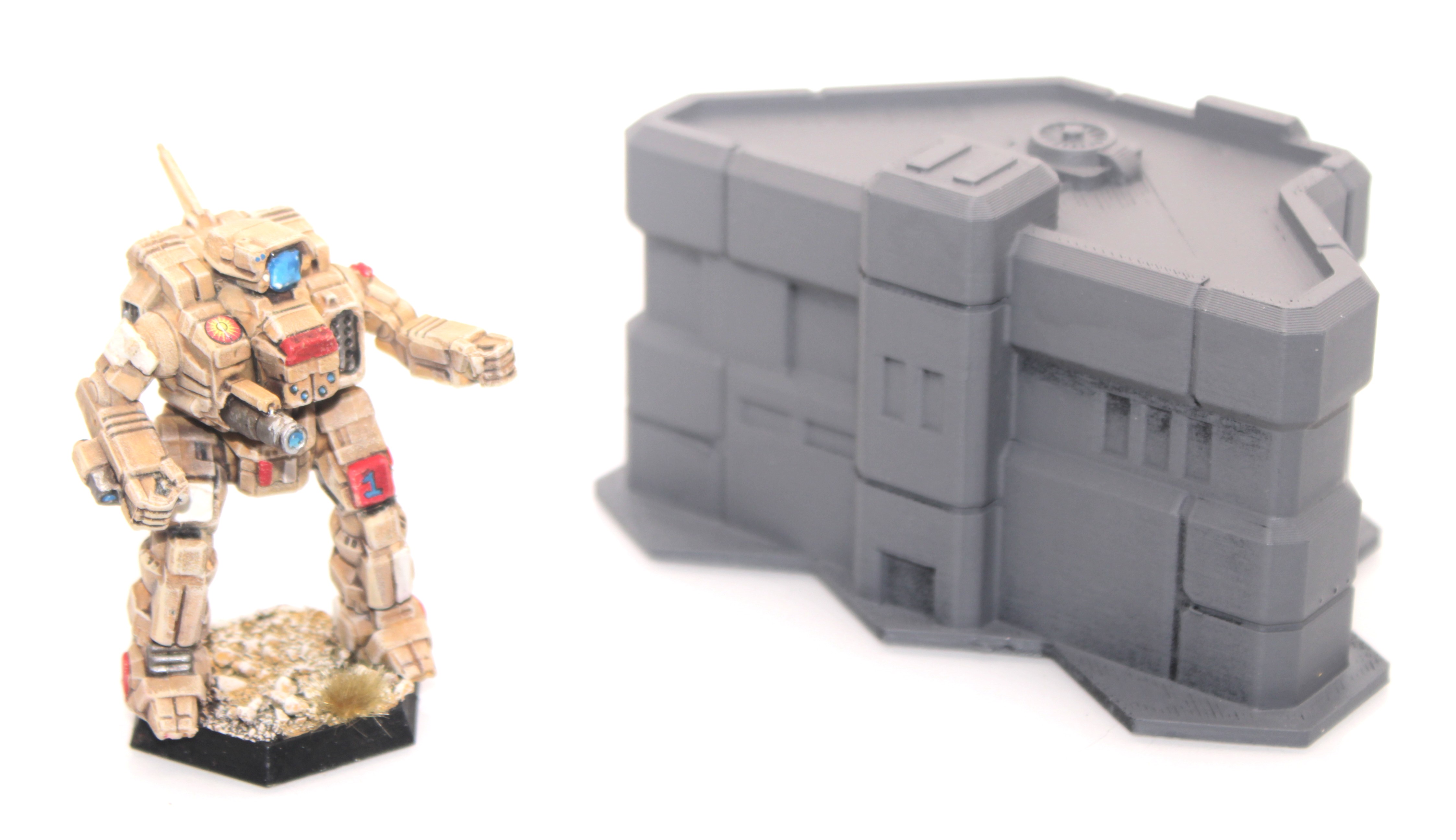 BattleTech Hexed Shopping Center Building