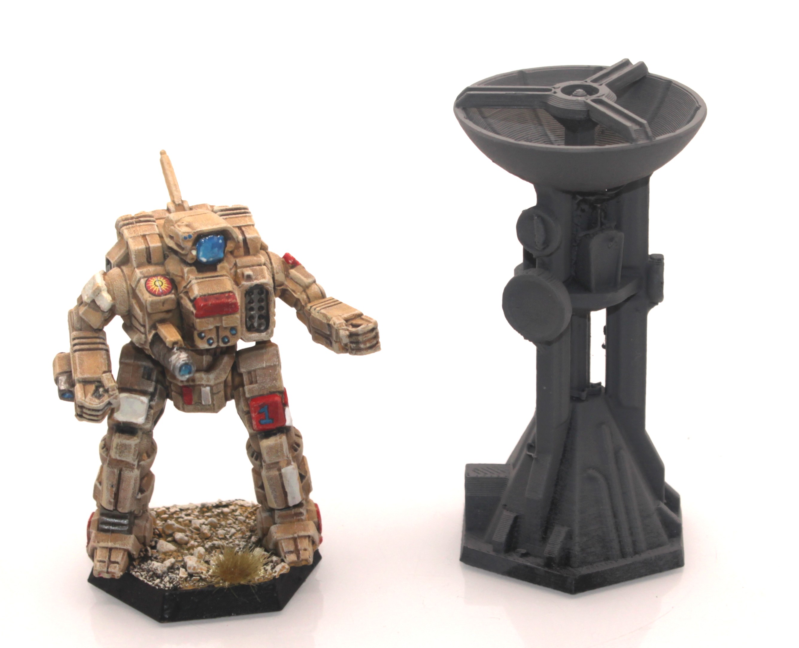 BattleTech Hexed Uplink Tower Building