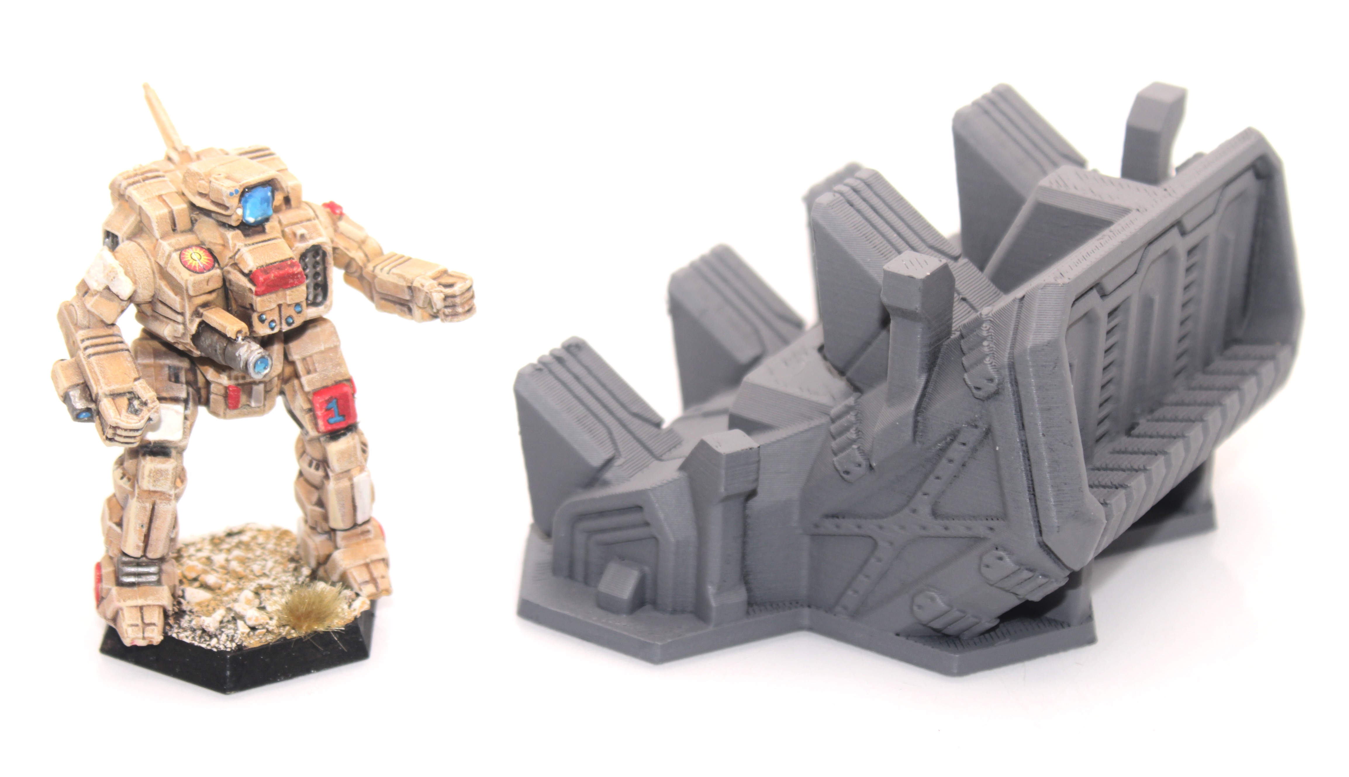 BattleTech Hexed Fighter Launch Building