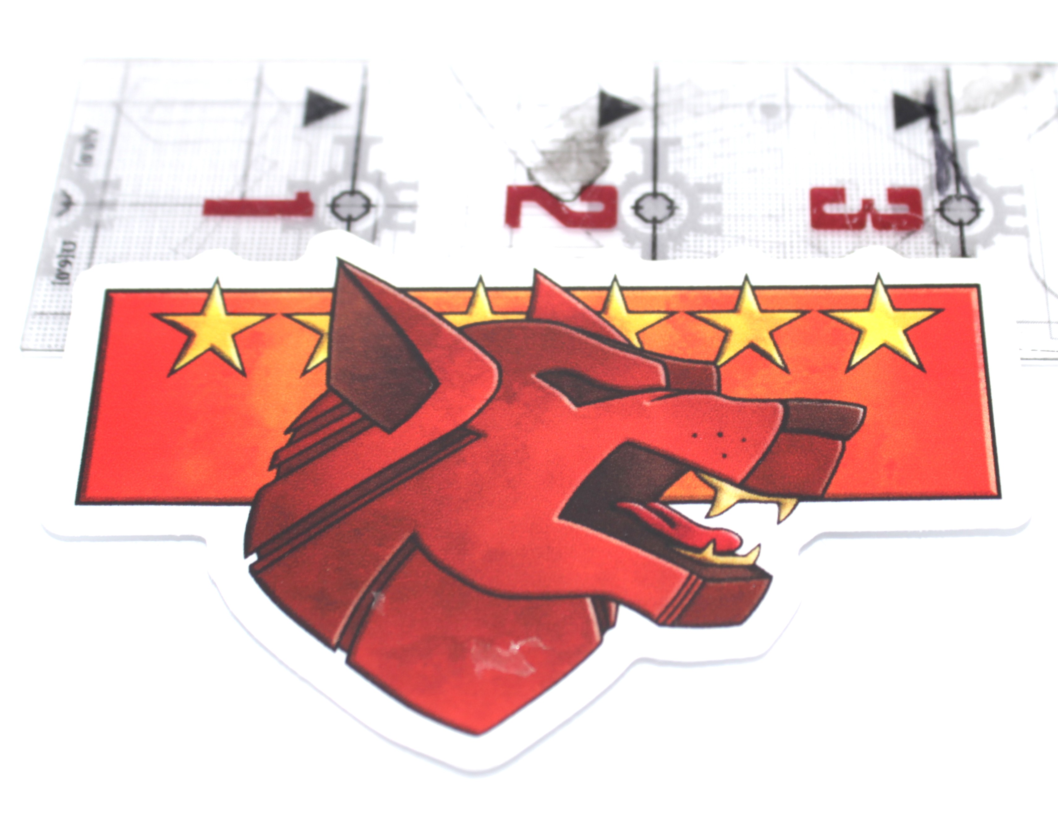 Clan Wolf Vinyl 3" x 1.9" Sticker