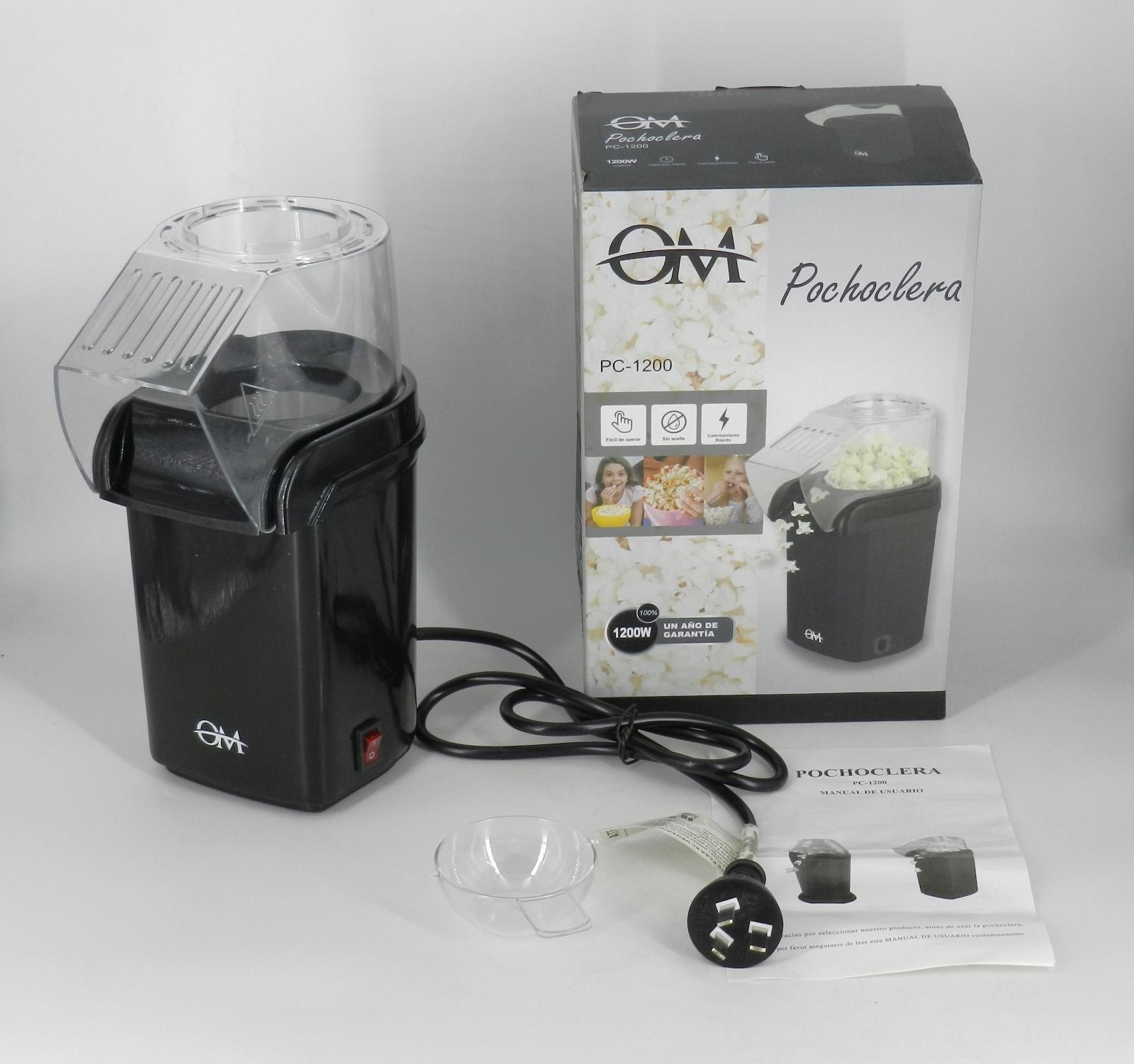 Pochoclera eléctrica OM PC-1200