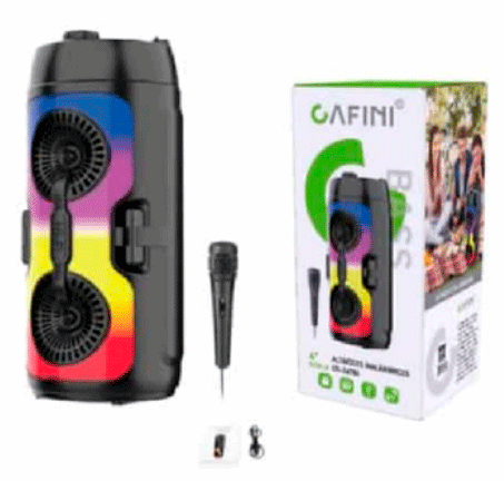 Torre de Sonido Portátil con Micrófono Incluido