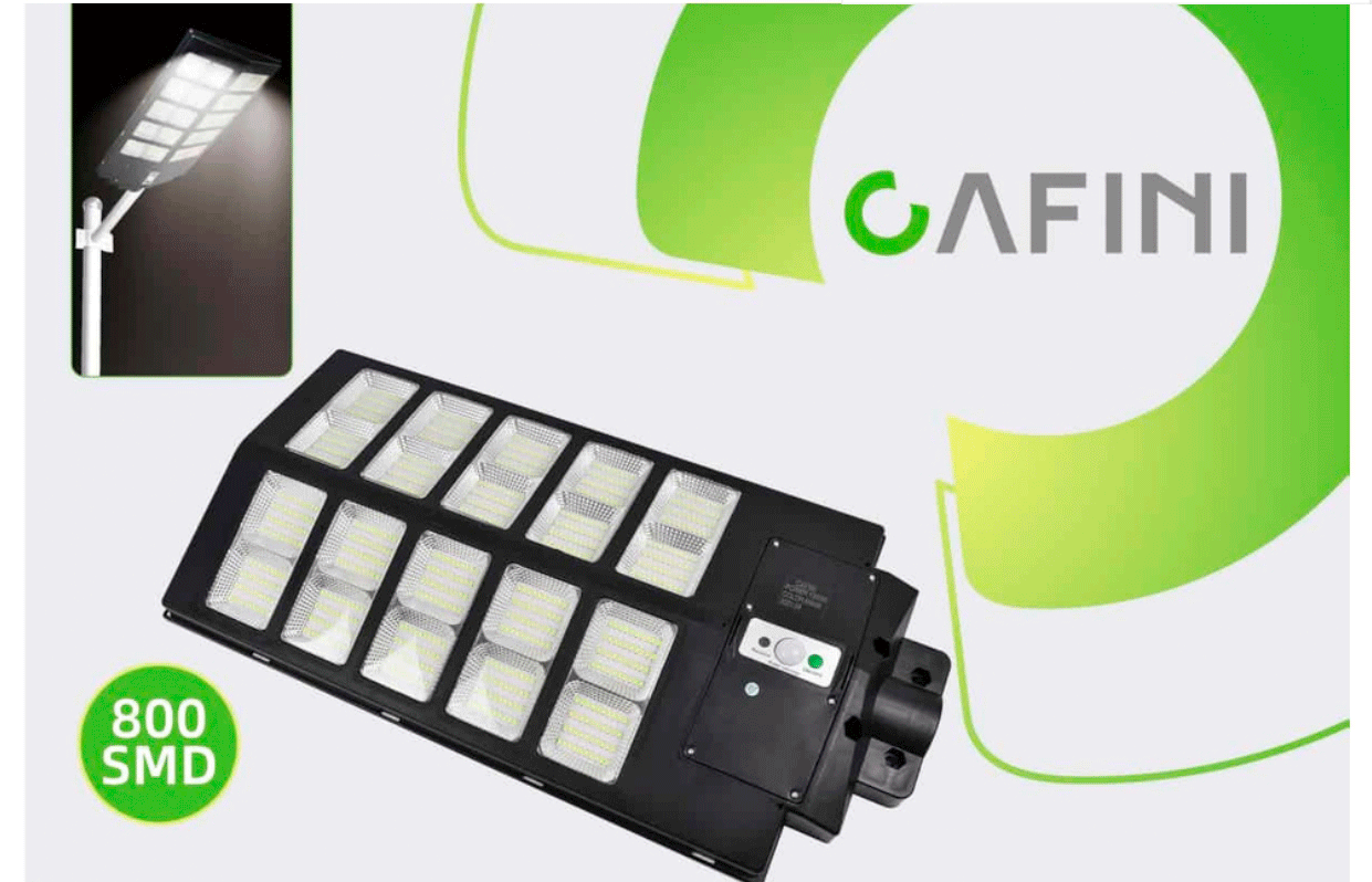 Reflector Solar LED Suburbano Cafini 1000W – 800 SMD con Sensor de Movimiento