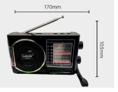 Portátil Multibanda con Carga Solar - GAFINI CN-R41T
