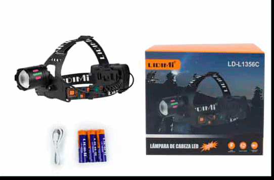  Linterna Vincha Profesional Lidimi LD-L1356C 10W Láser Blanco