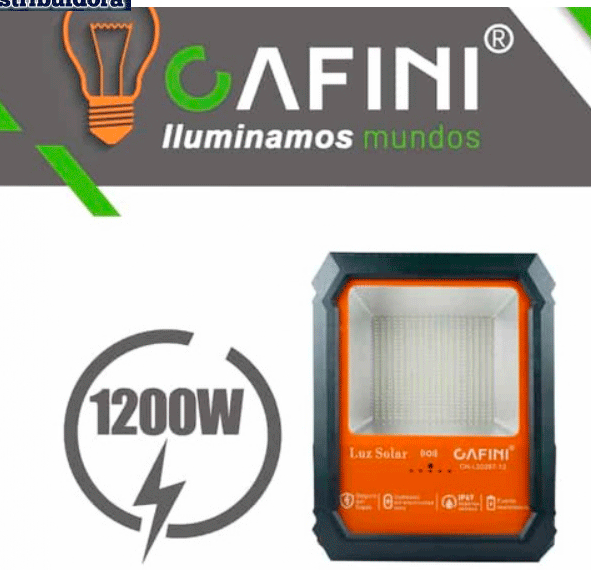 Proyector Solar LED Cafini 1200W – Alto Rendimiento y Máxima Cobertura
