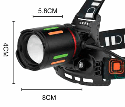 Linterna de Cabeza Lidimi LD-L1357C (Triple Batería)
