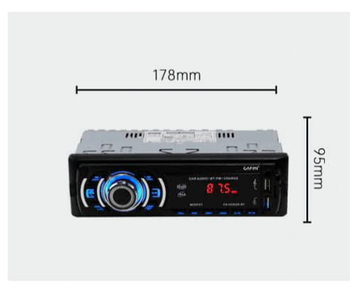 stéreo para Auto con Bluetooth y Doble USB