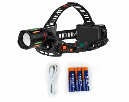 Linterna de Cabeza Lidimi LD-L1357C (Triple Batería)