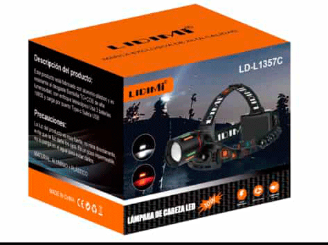Linterna de Cabeza Lidimi LD-L1357C (Triple Batería)