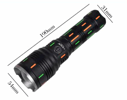 Linterna Táctica Lidimi LD-L453A 50W - Función Power Bank y Zoom