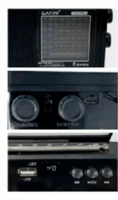 Radio Retro Solar Cafini CN-R26