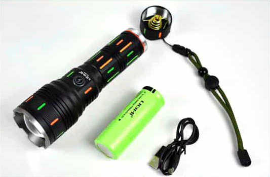 Linterna Táctica Lidimi LD-L453A 50W - Función Power Bank y Zoom