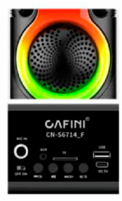 Torre de Sonido Portátil con Doble Altavoz