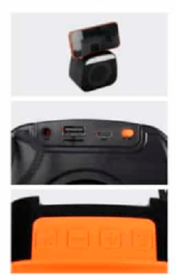 Parlante Bluetooth Portátil con Soporte para Celular 