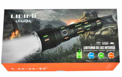 Linterna Lidimi LD-L452A (Máxima Intensidad 50W)