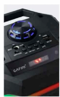 Torre de Sonido Portátil con Pantalla y Luces RGB