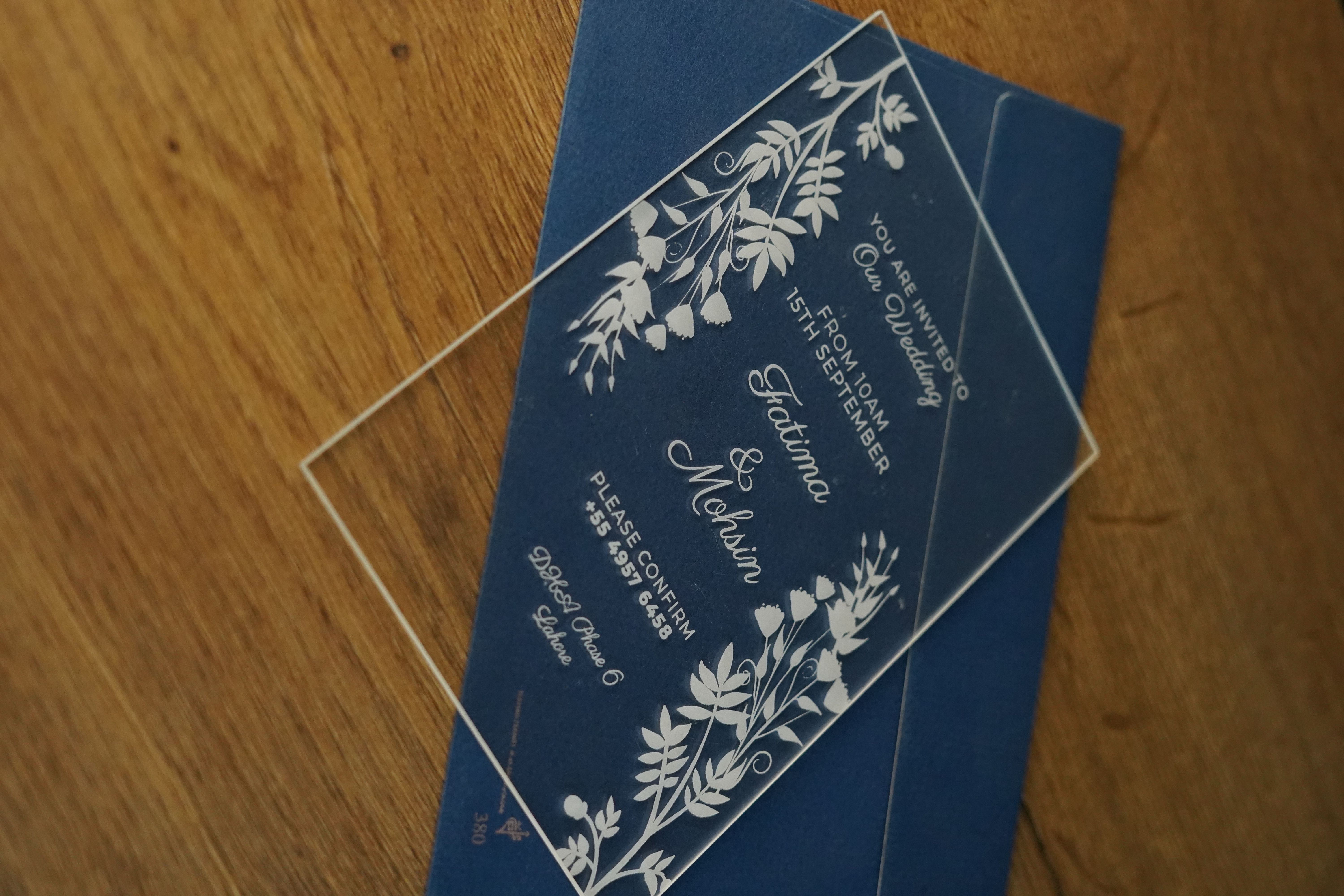 Clear Bliss Invitation D1