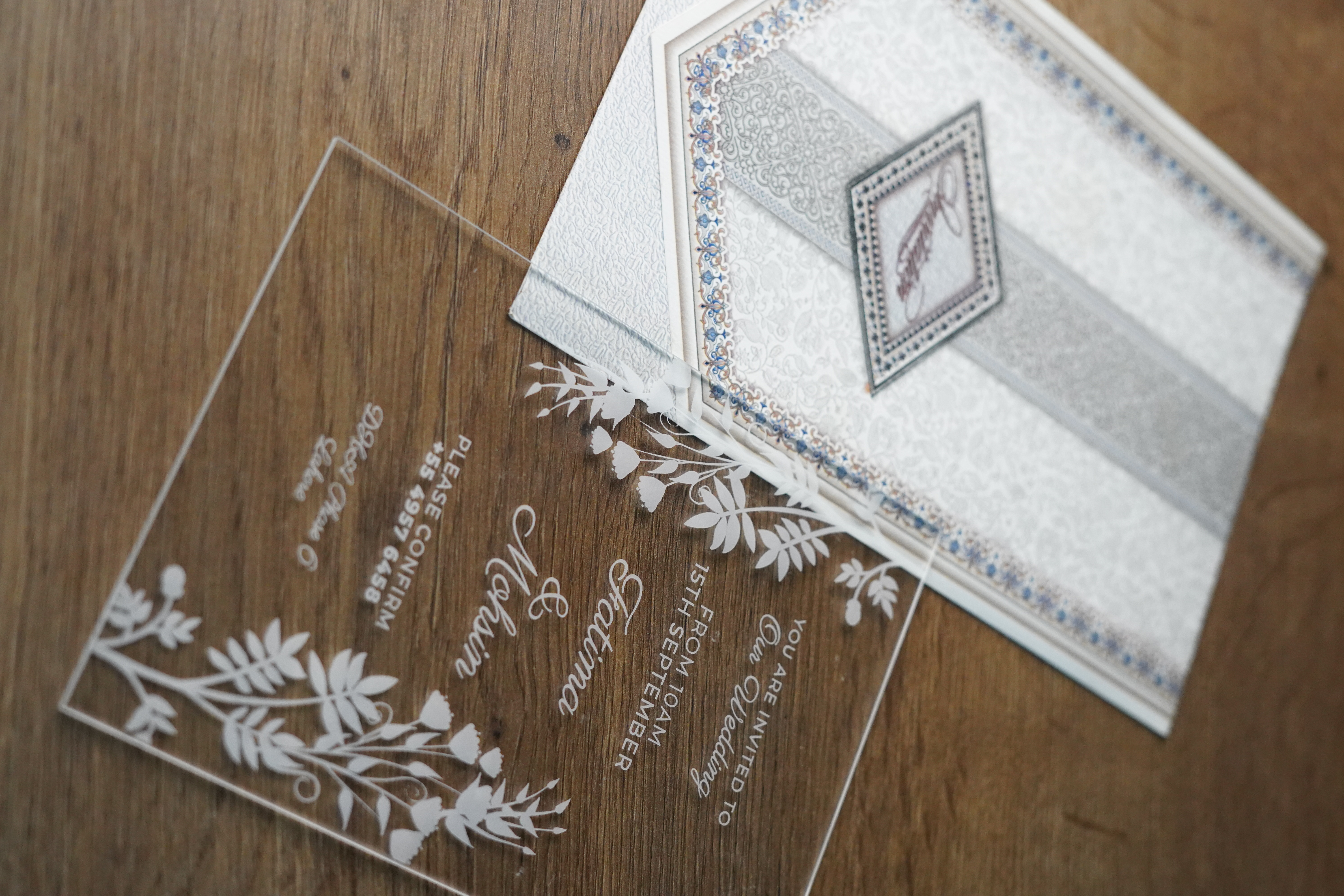 Clear Bliss Invitation D1