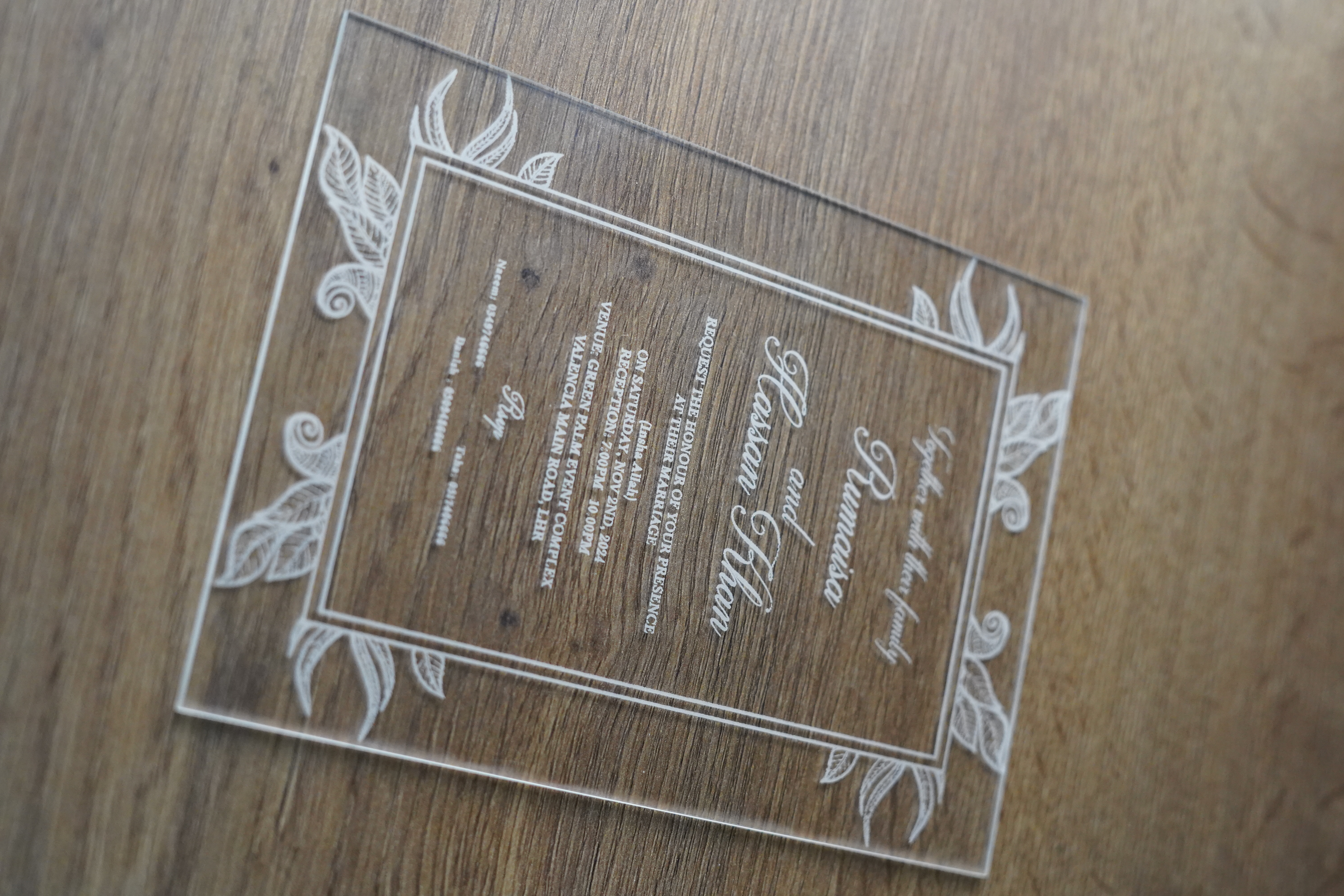 Clear Bliss Invitation D8