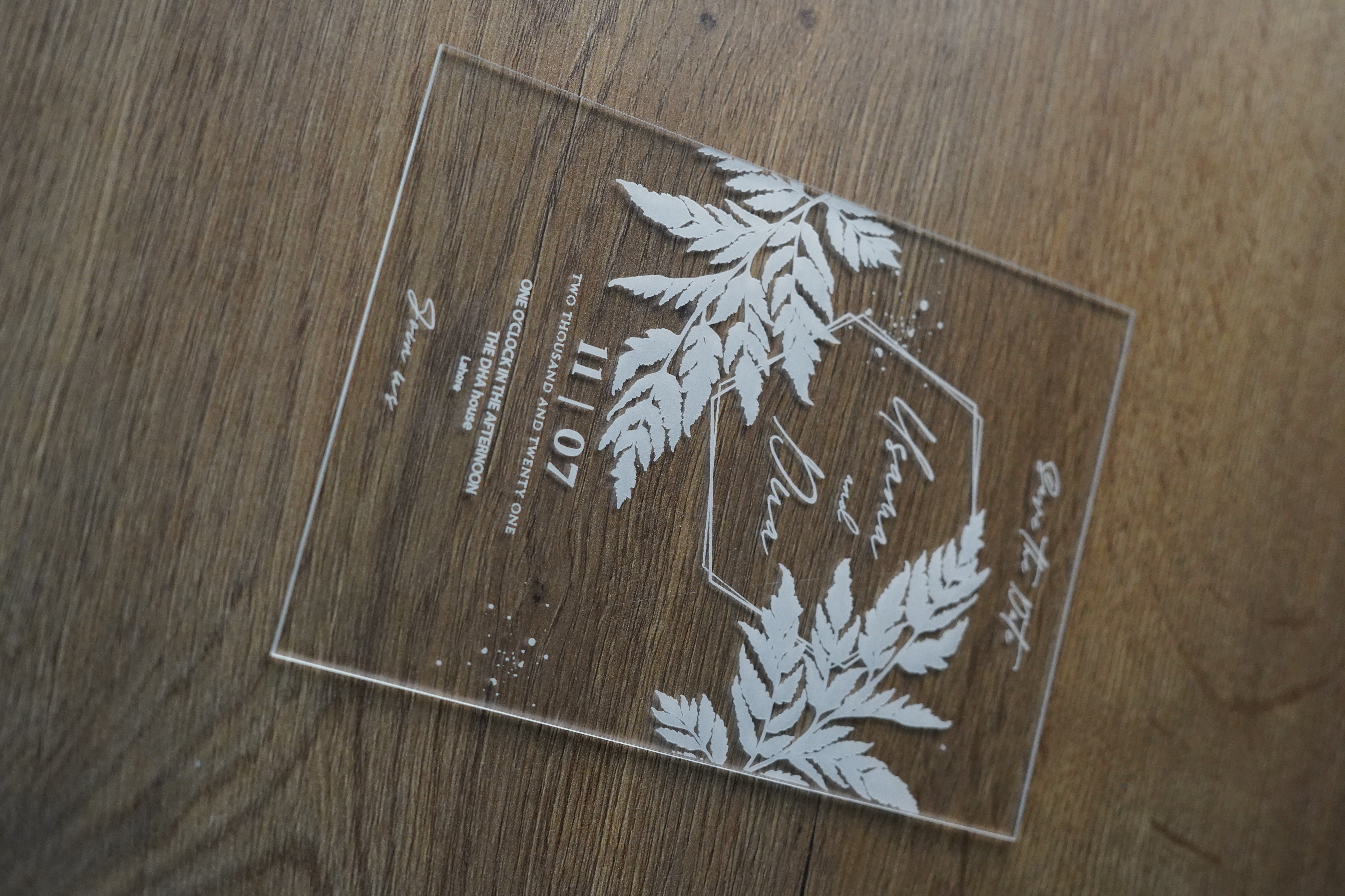 Clear Bliss Invitation D9