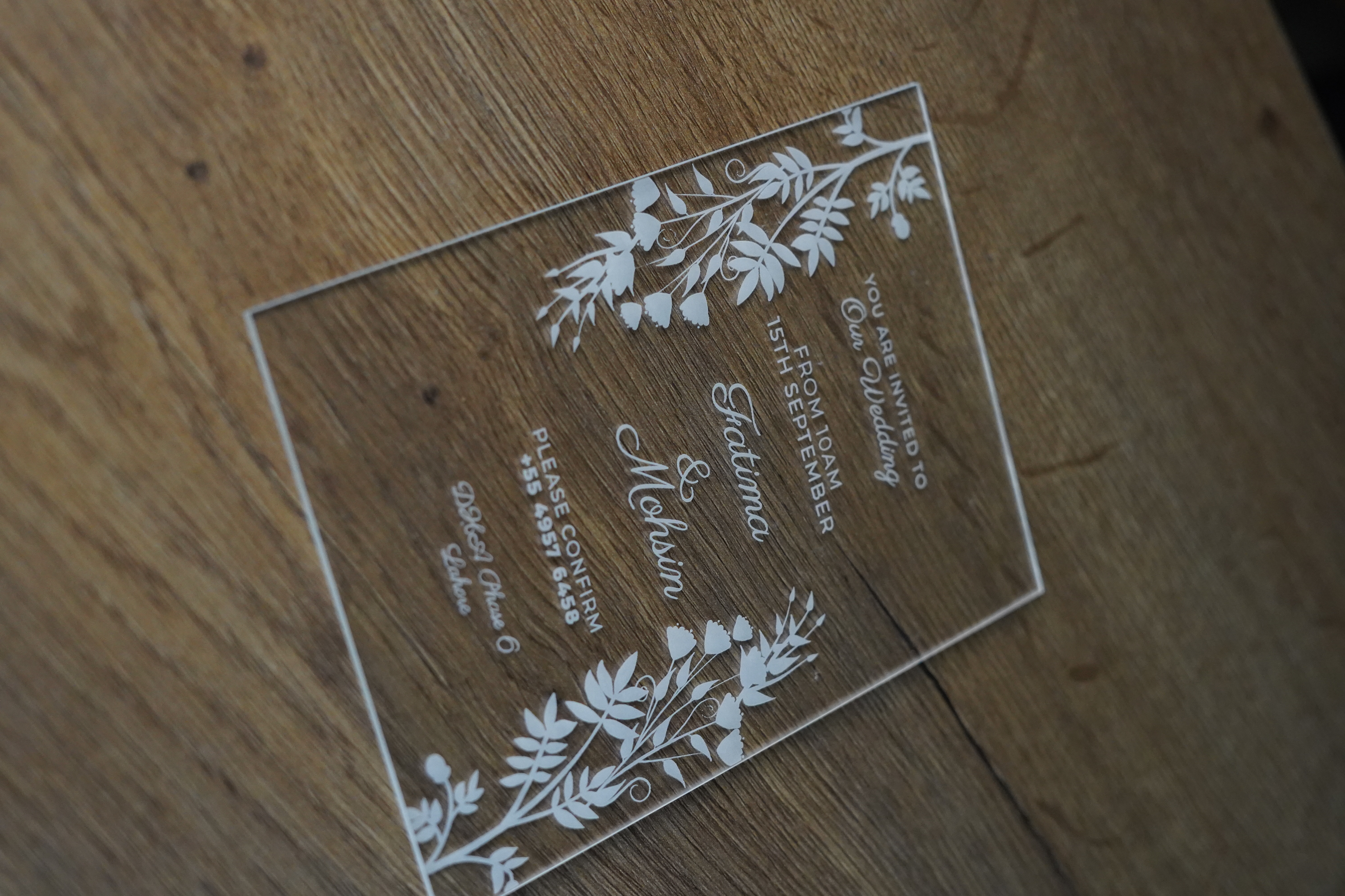 Clear Bliss Invitation D1