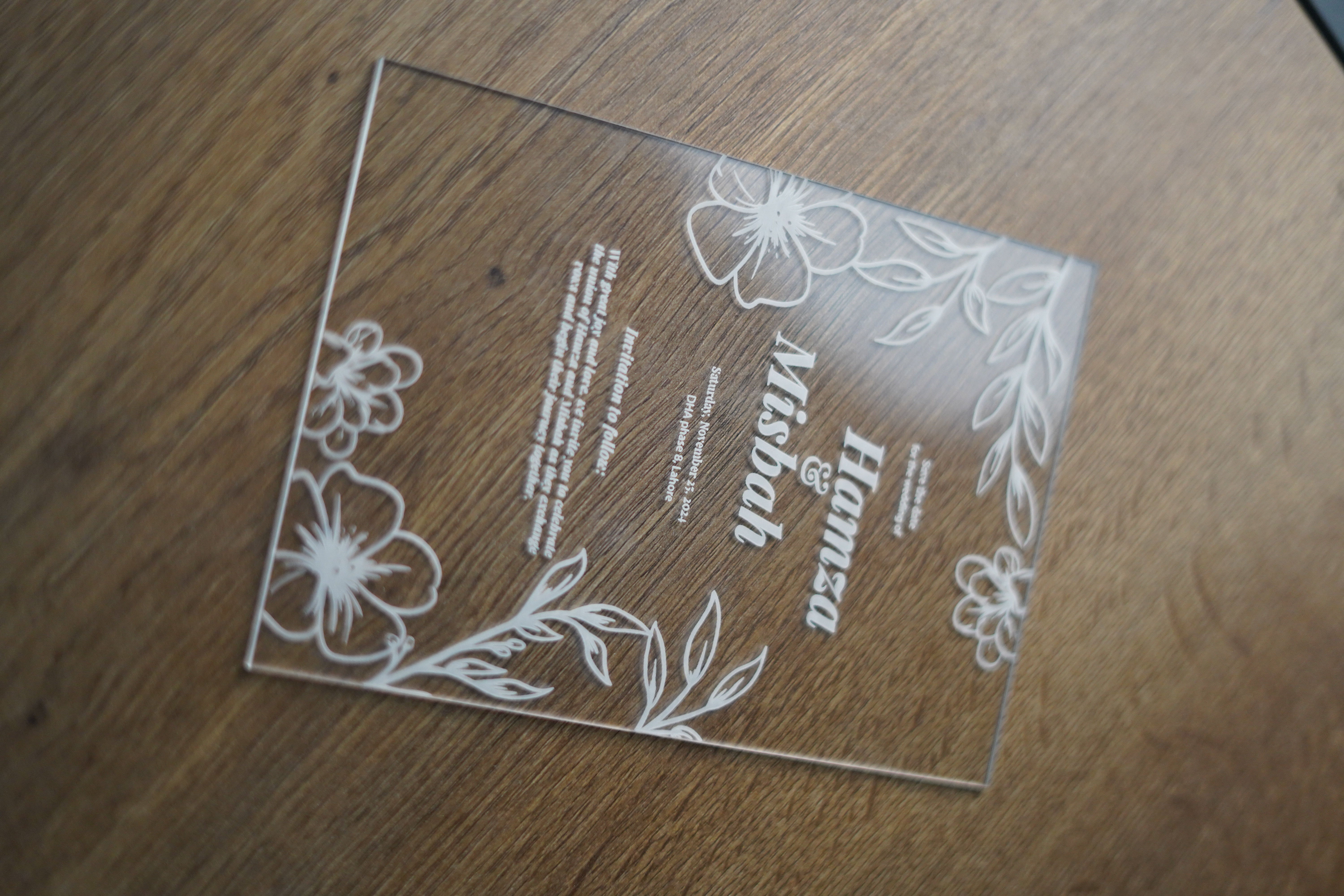 Clear Bliss Invitation D6