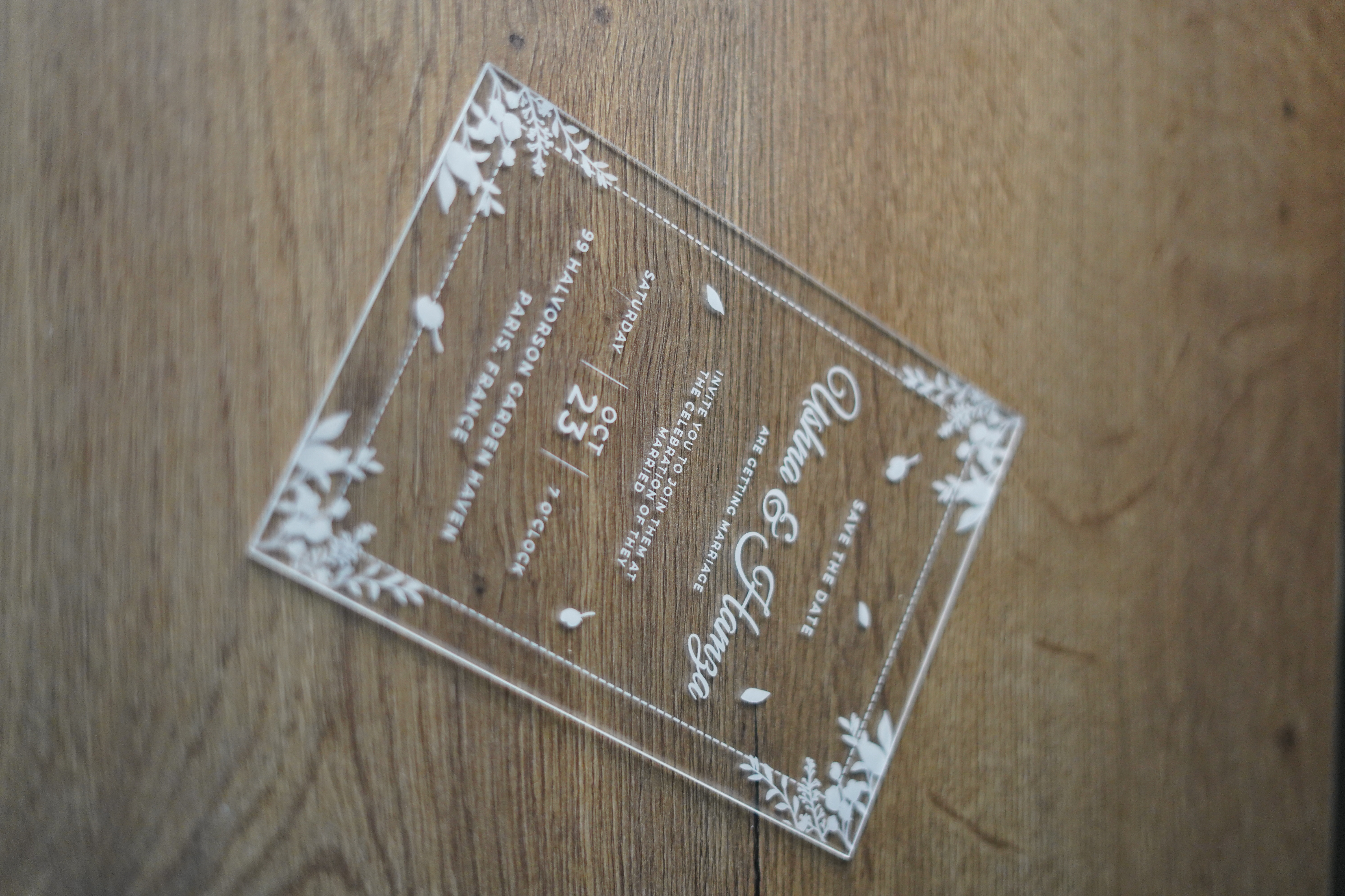 Clear Bliss Invitation D4