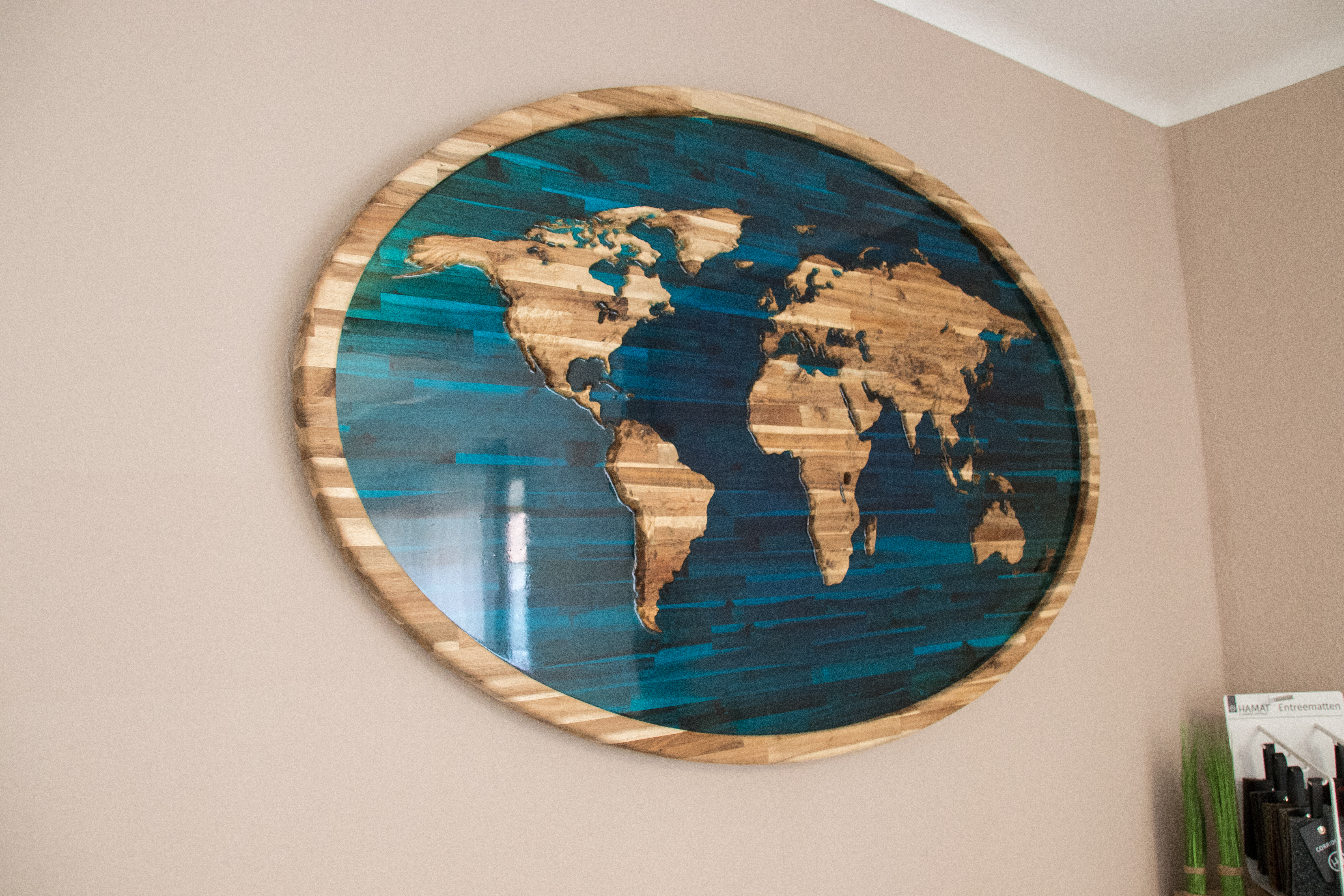 Weltkarte "blue earth"