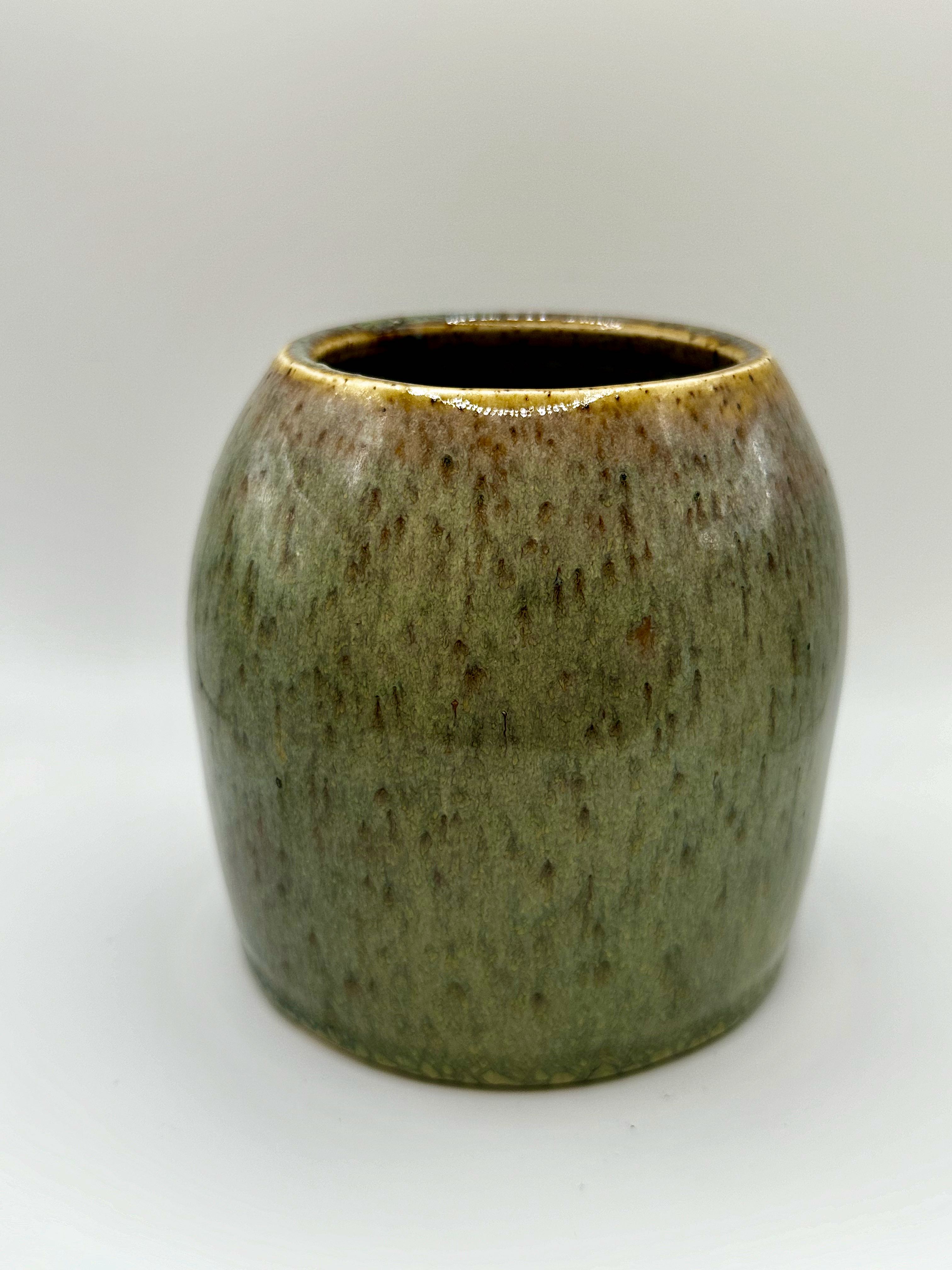 Stoneware Vase in Green