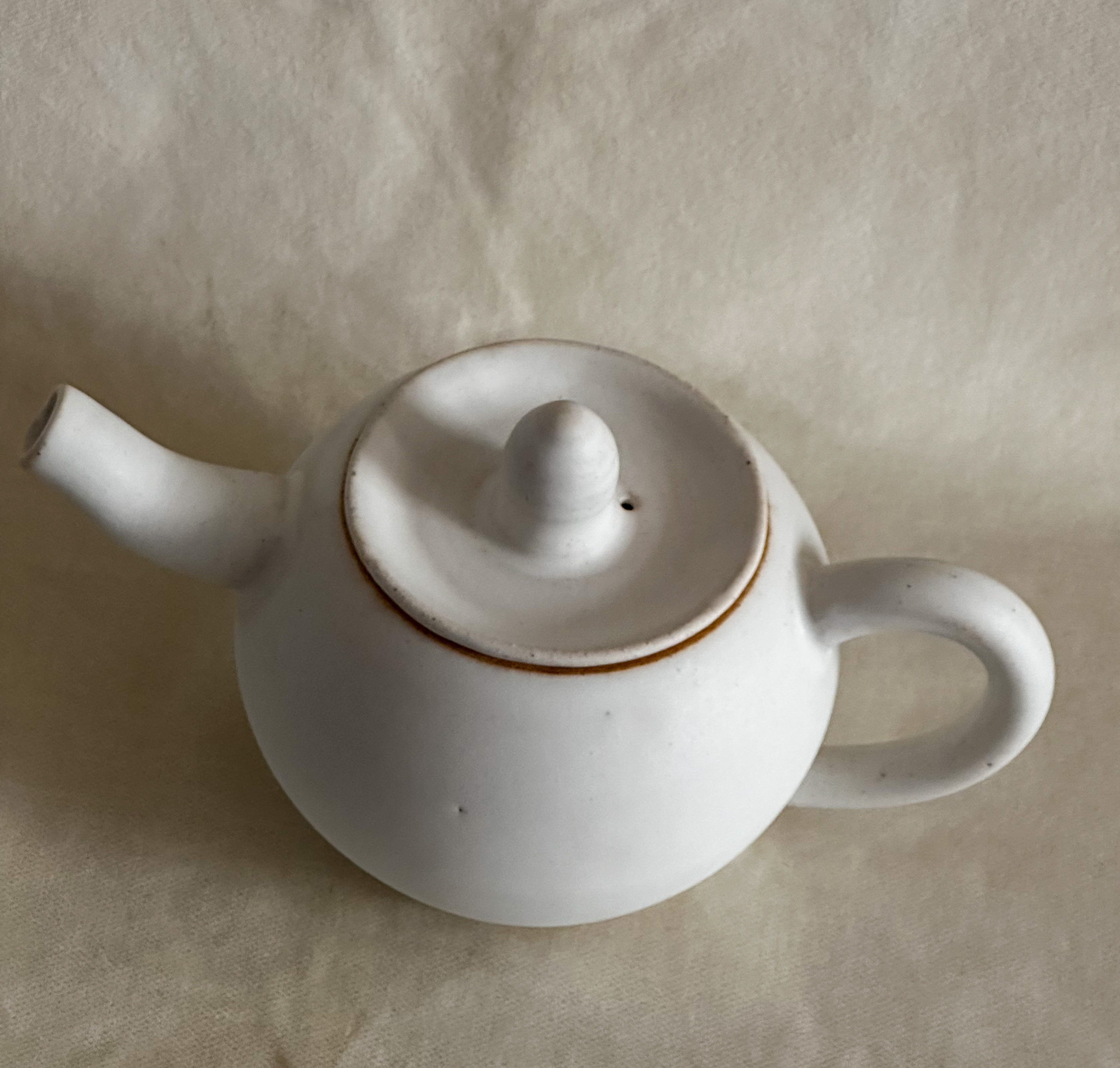 Teapot in matte white