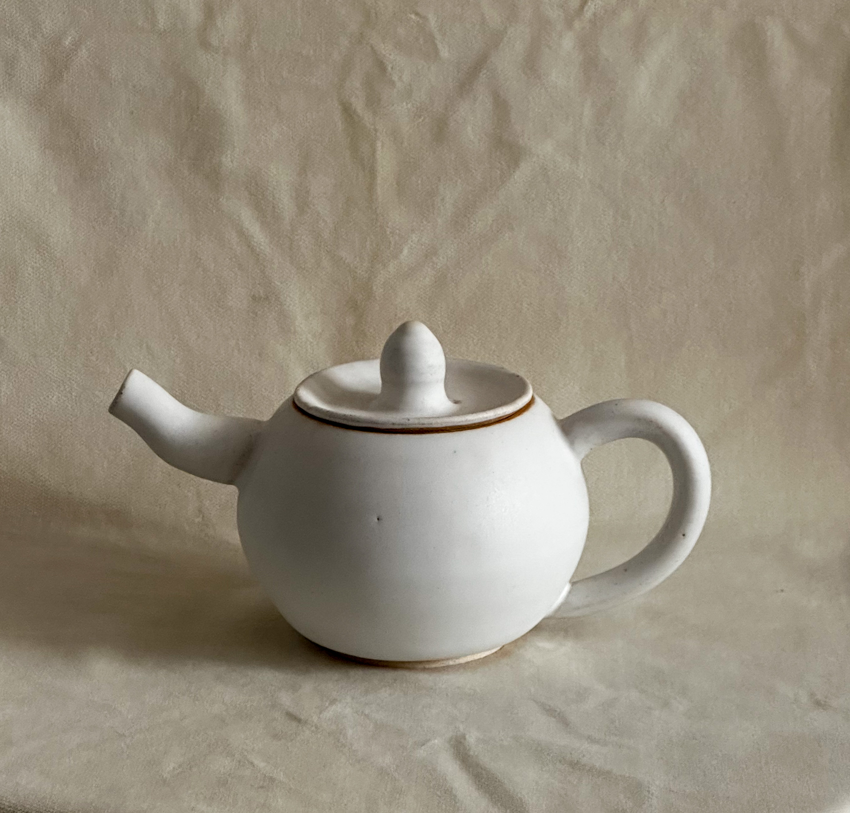 Teapot in matte white