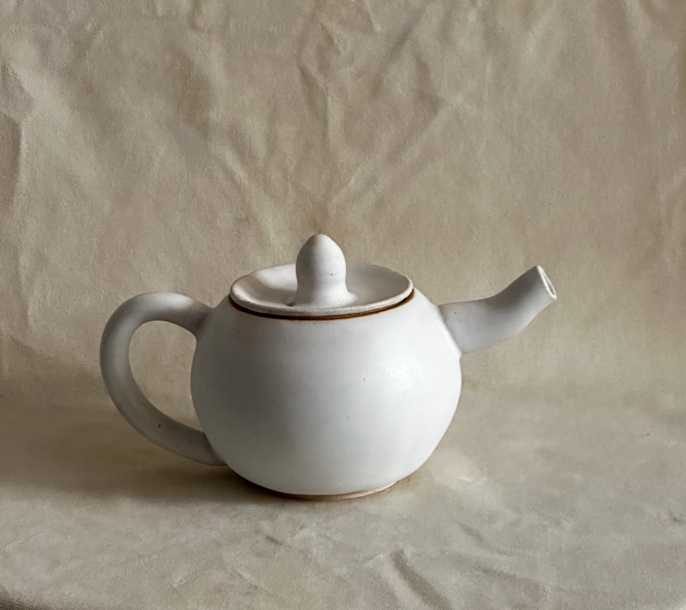 Teapot in matte white