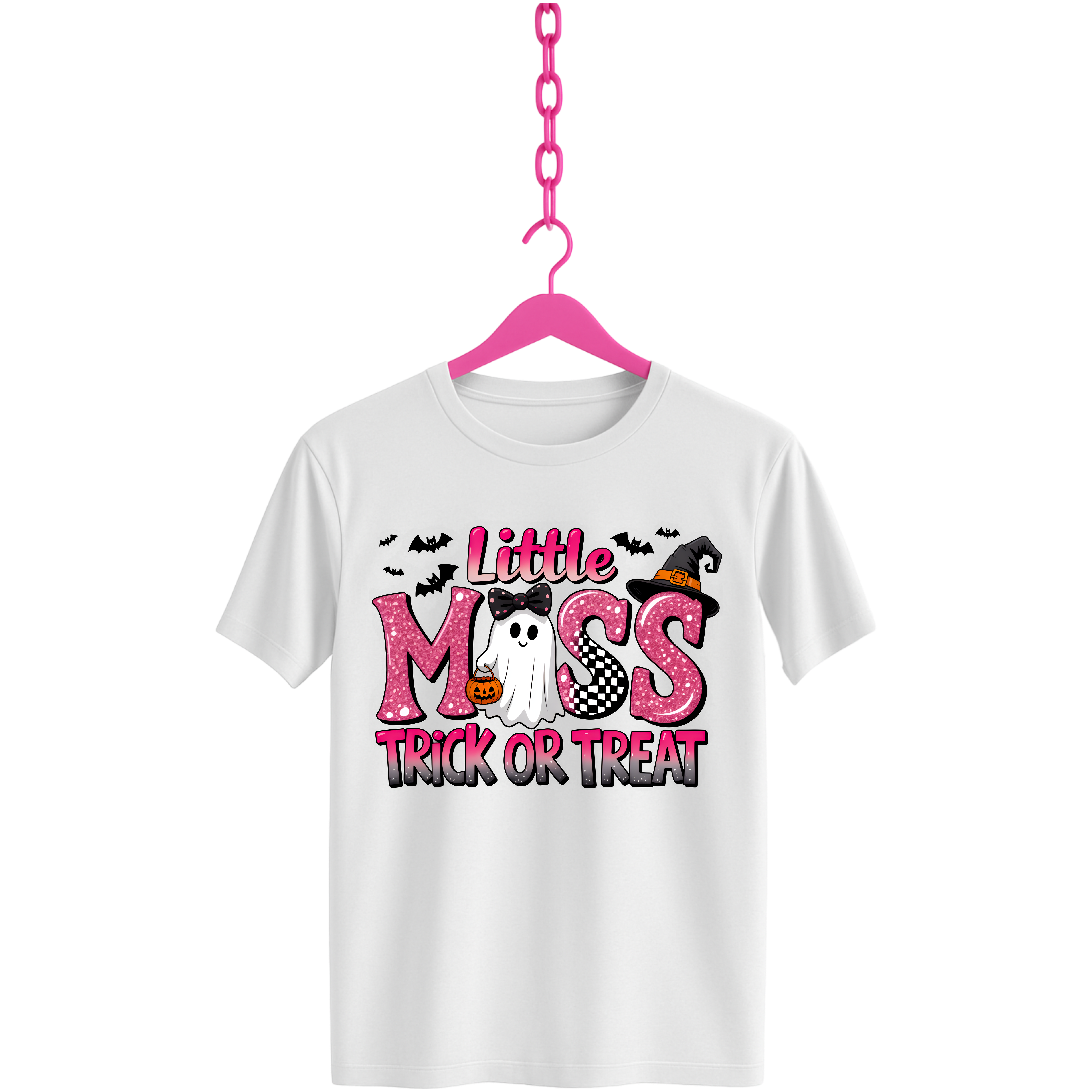 Little Miss Trick Or Treat Kids Halloween T-Shirt