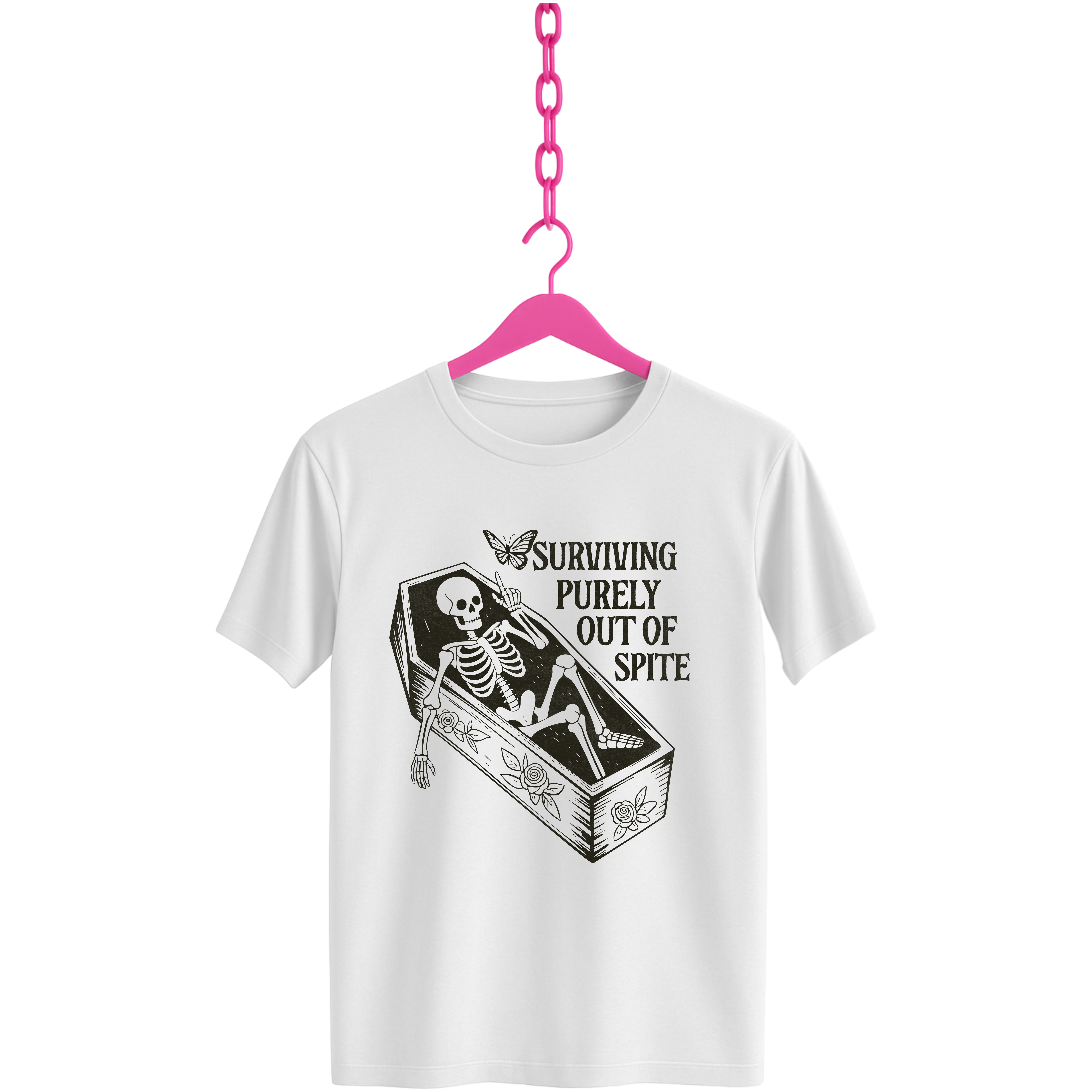 Surviving Purely Out of Spite Skeleton T-shirt