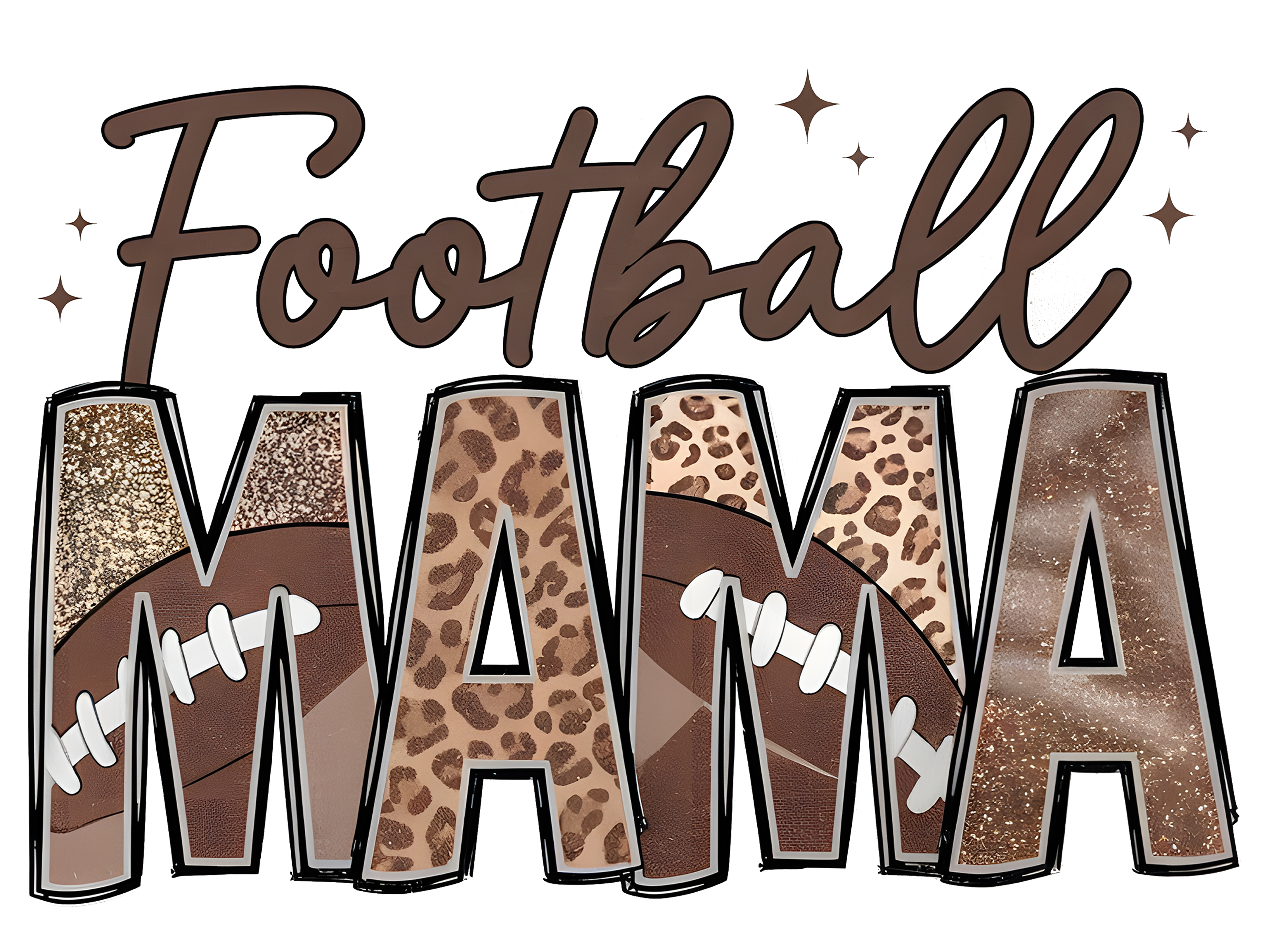 Football Mama Sweatshirt Cheeta