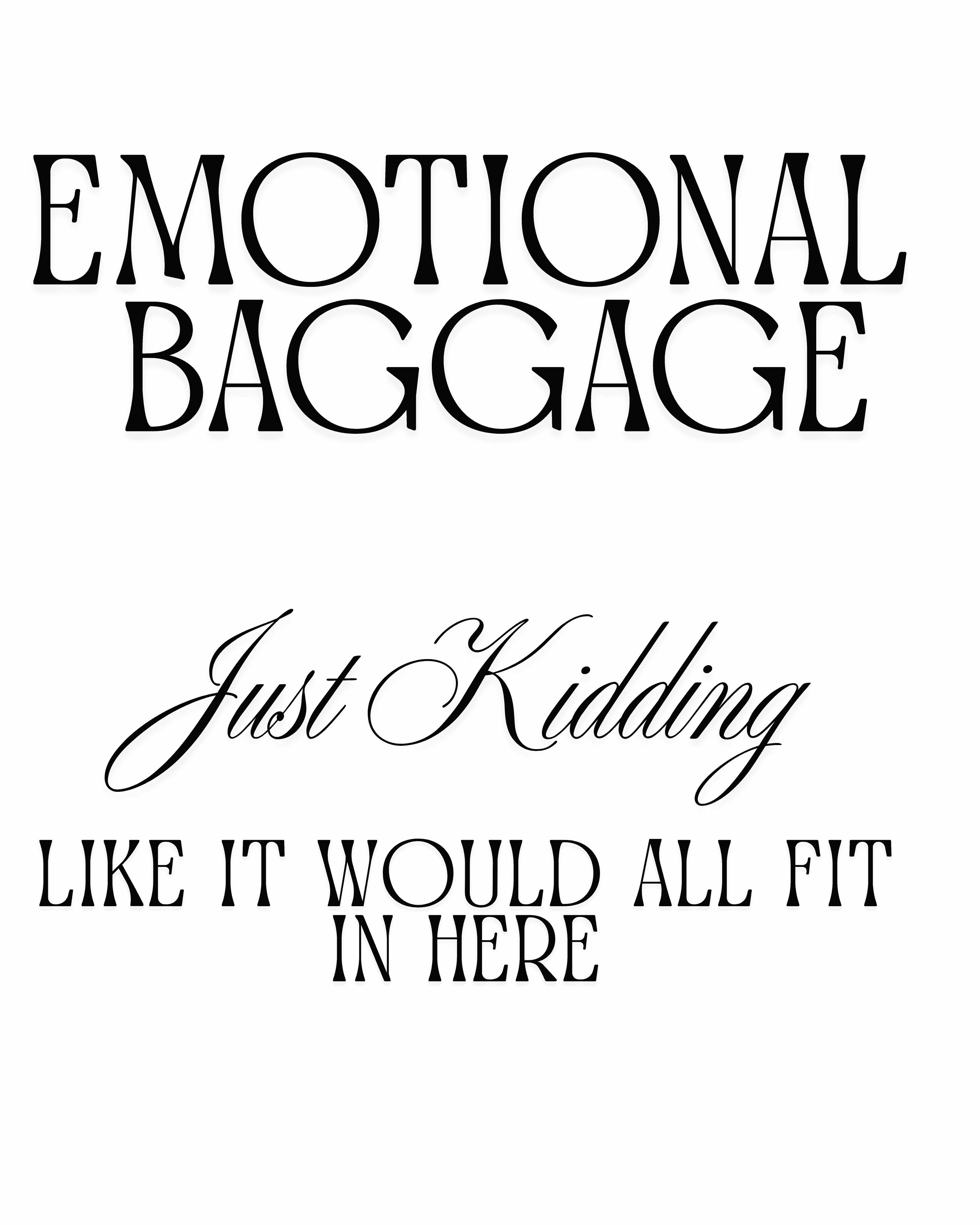 Emotional Baggage Tote Bag