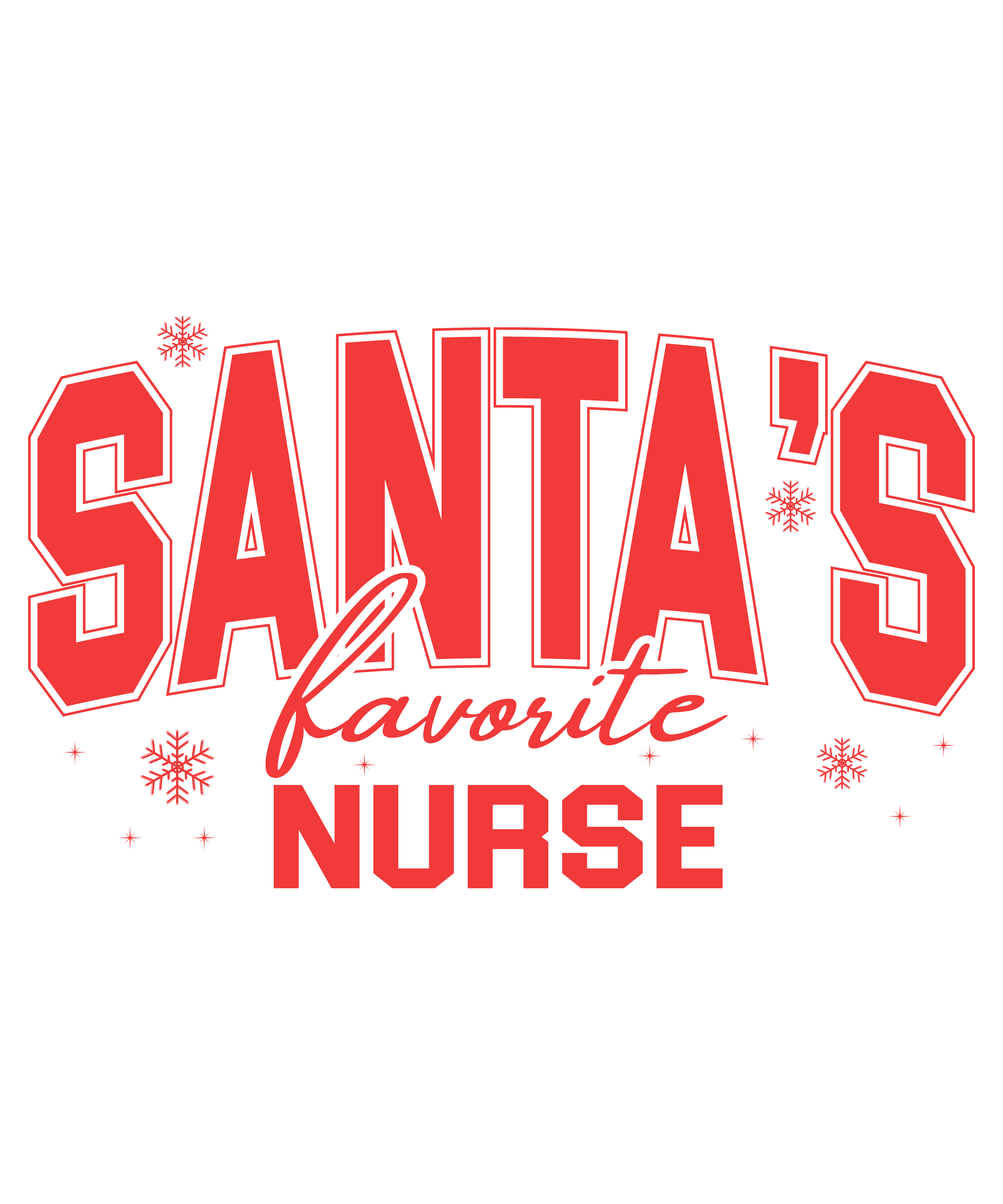 Santa's Favorite Nurse T-Shirt