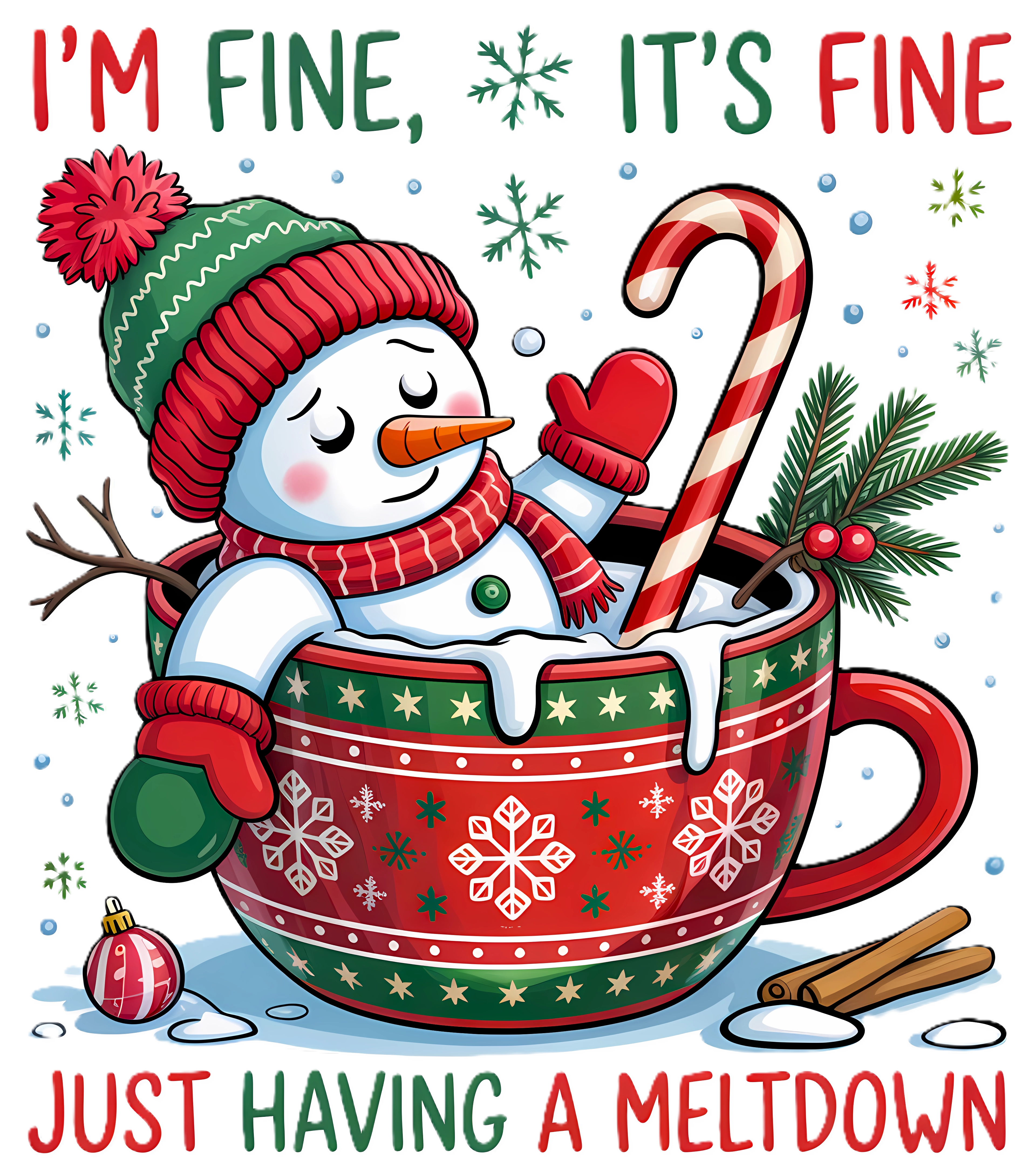 Funny Snowman Christmas T-shirt