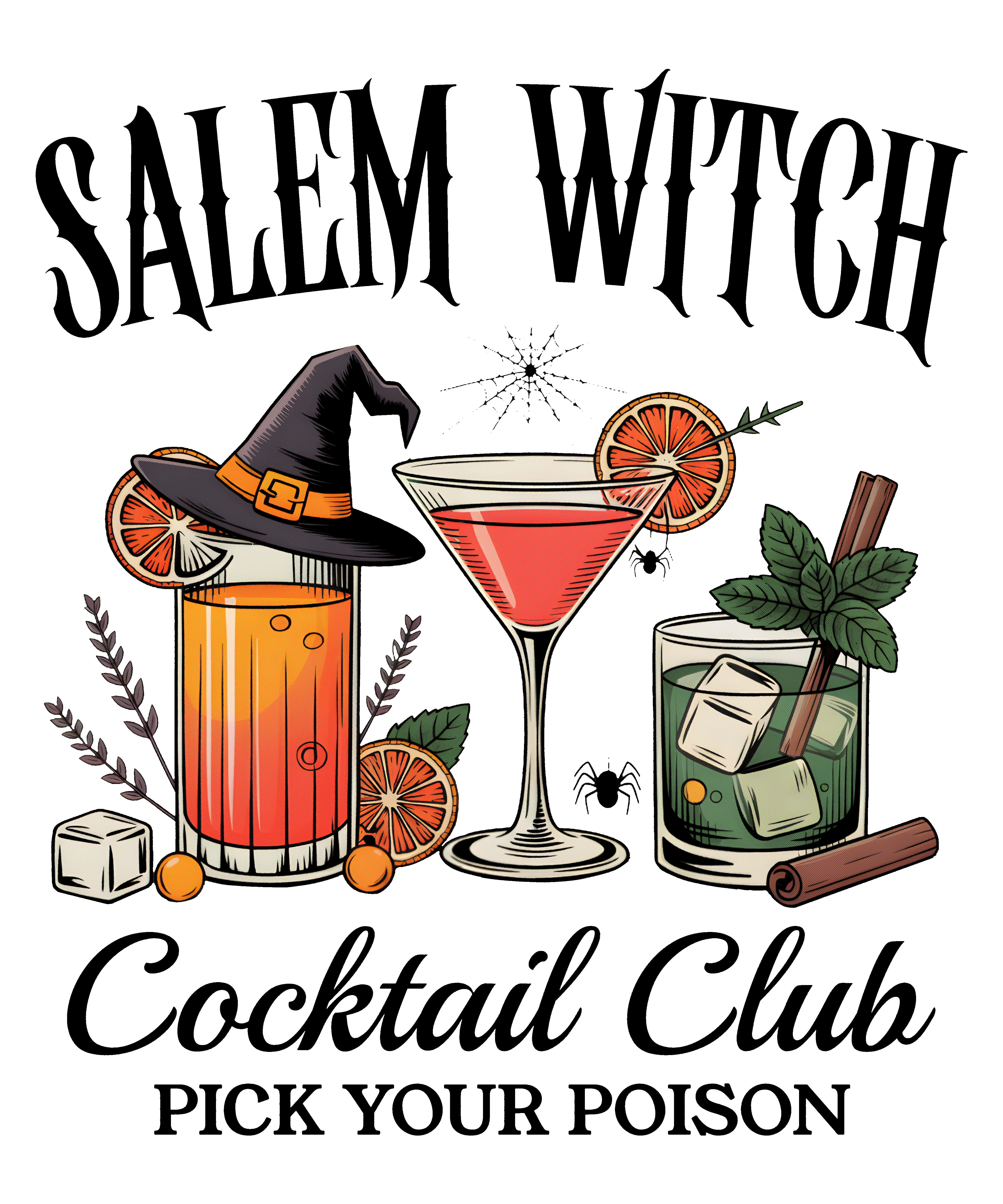 Salem Witch Cocktail Club T-shirt