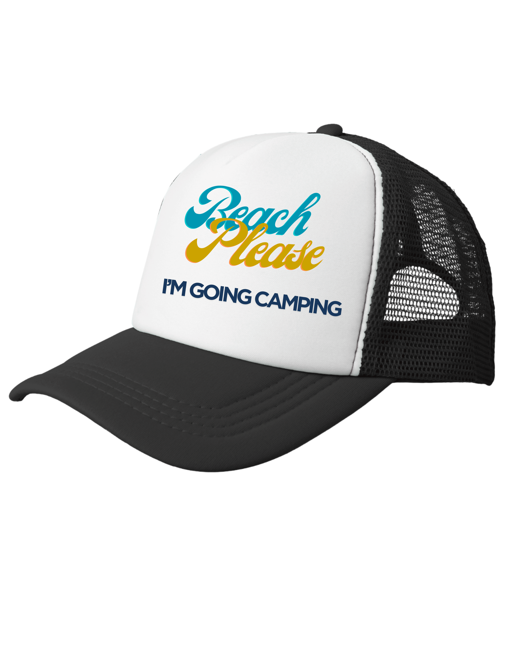 Beach Please Camping Cap
