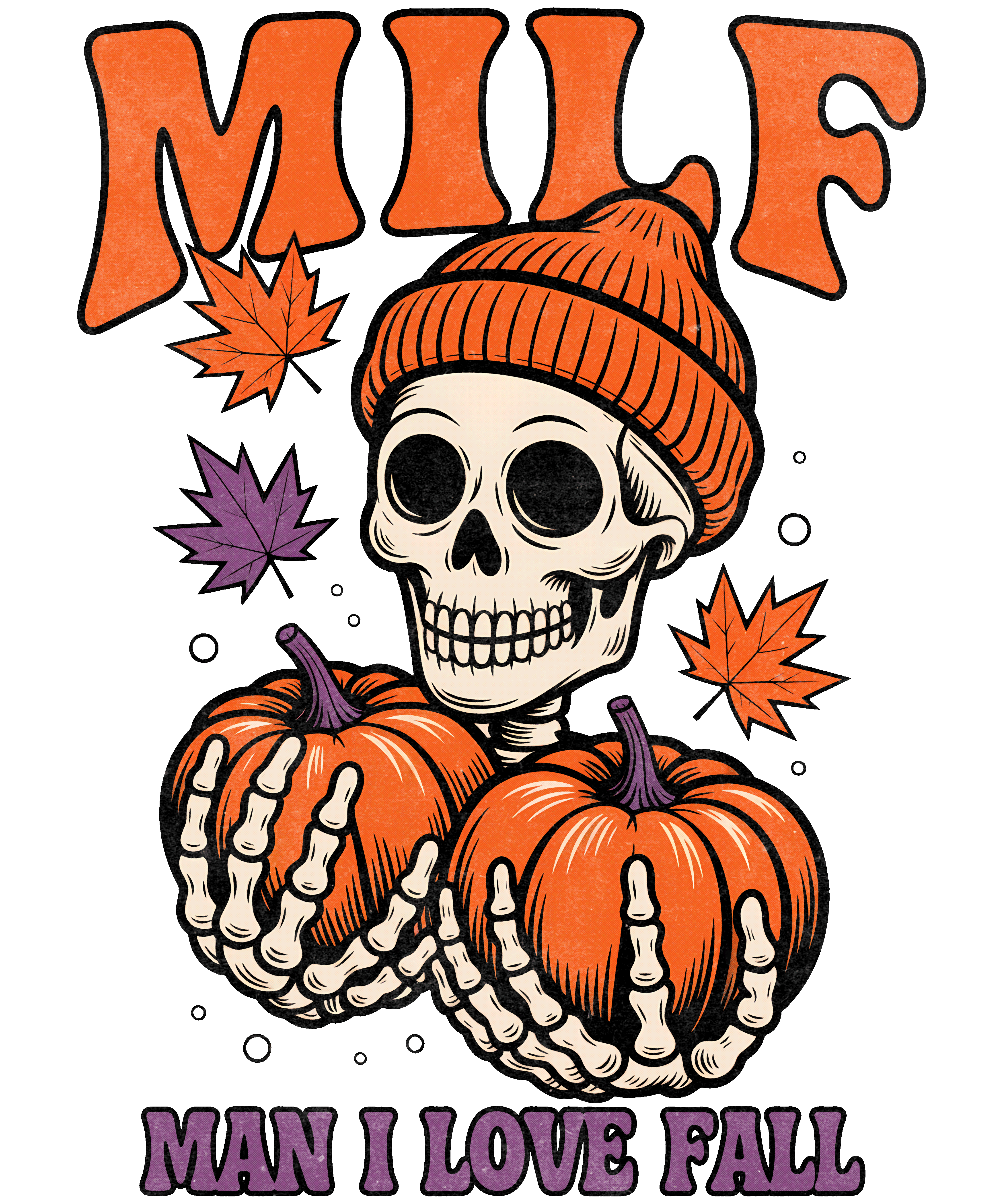 MILF Fall Theme Graphic T-Shirt