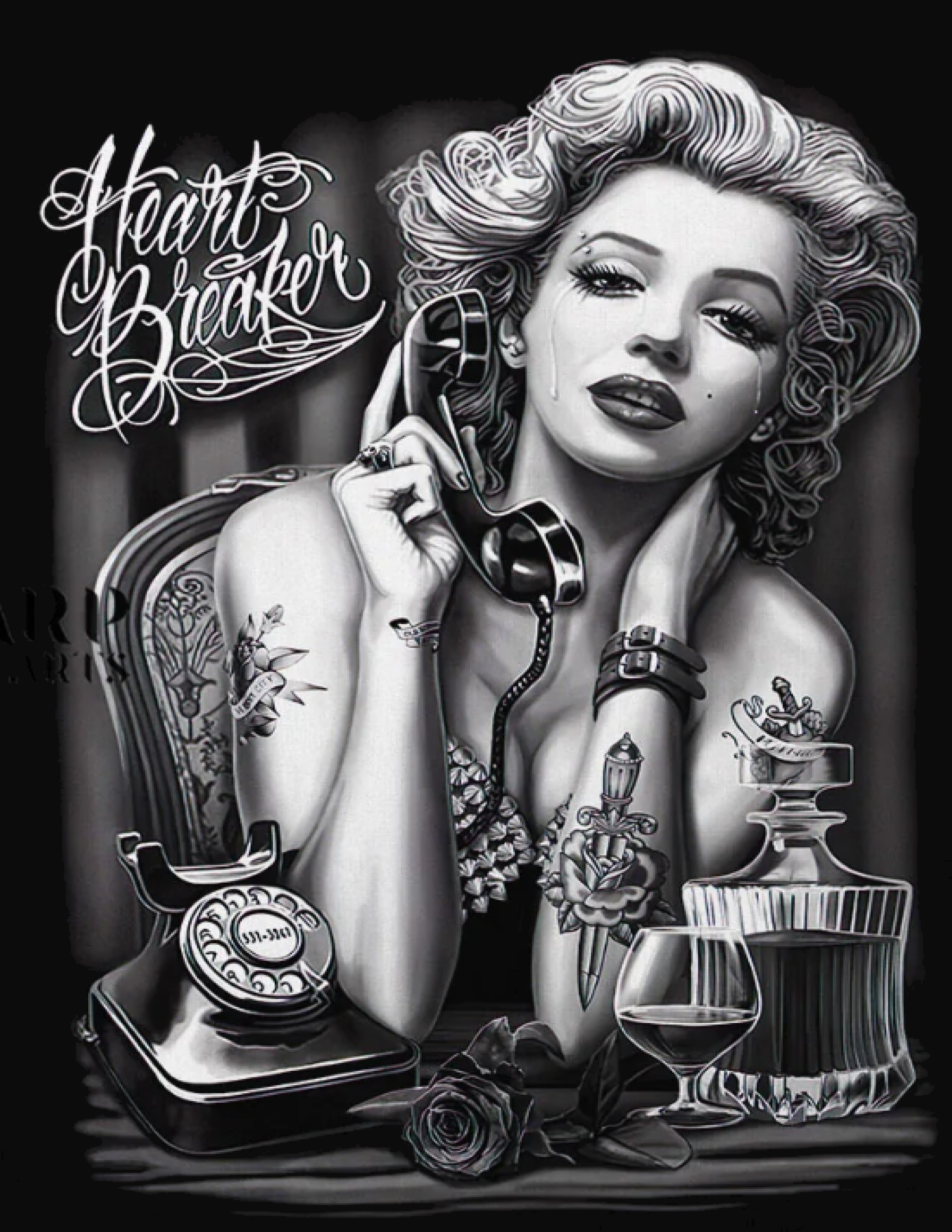 Retro Noir Art Graphic T-Shirt