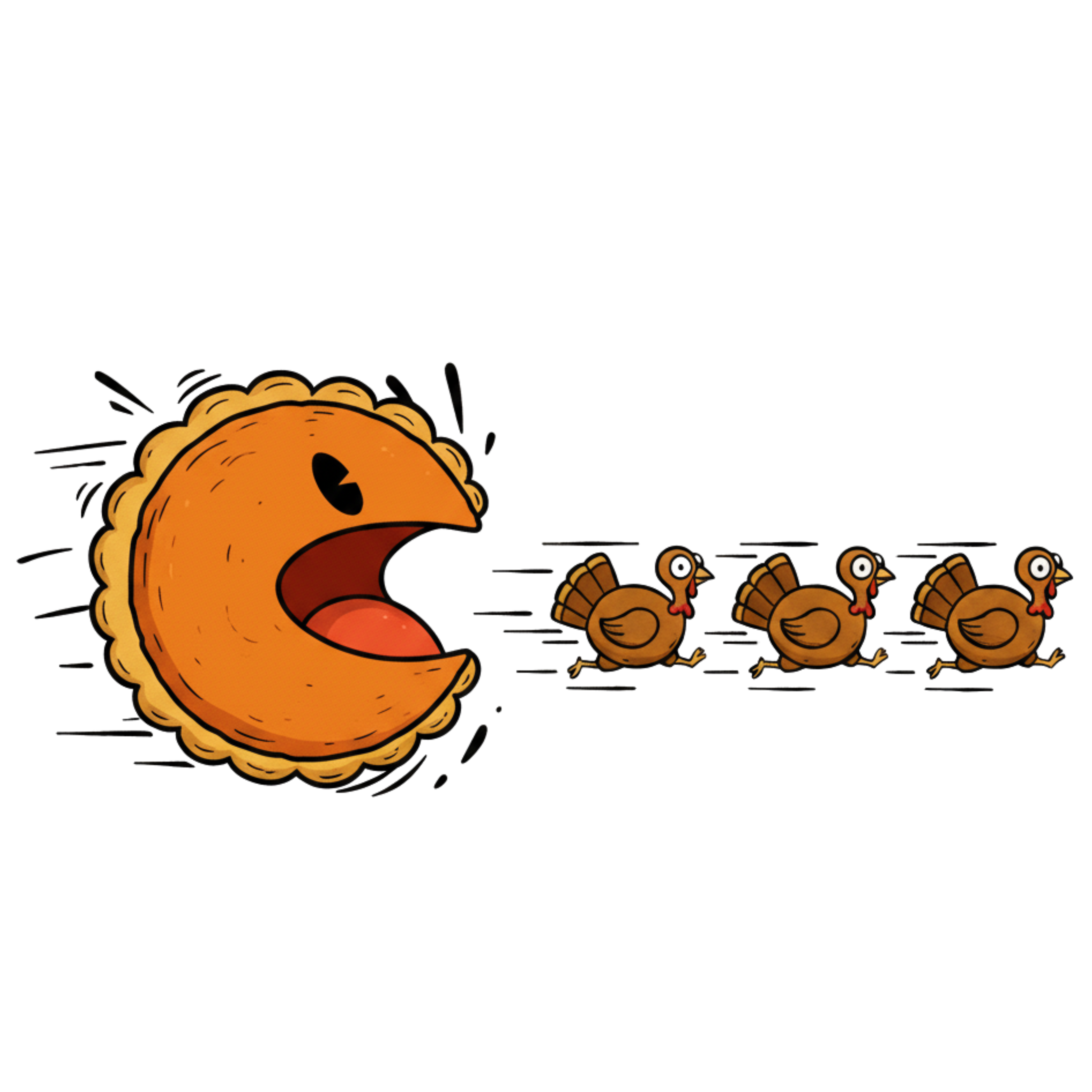 Thanksgiving Pacman T-Shirt