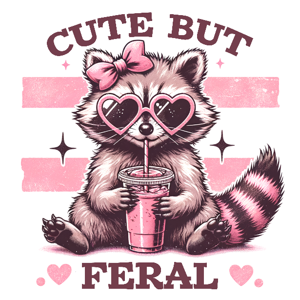 Cute But Feral Raccoon T-Shirt