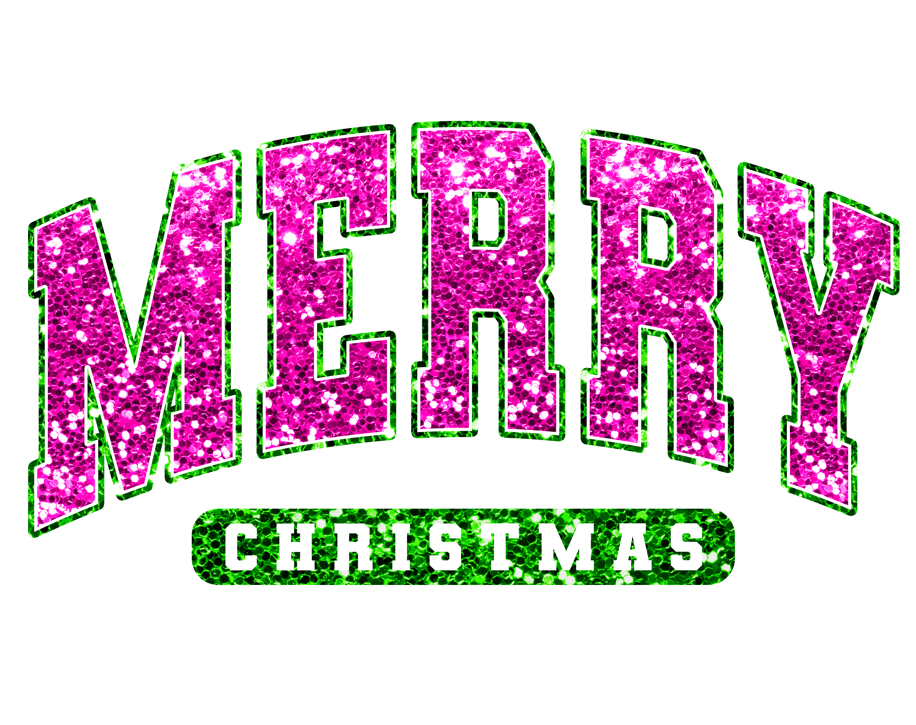 pink Merry Sequin Glitter T-Shirt
