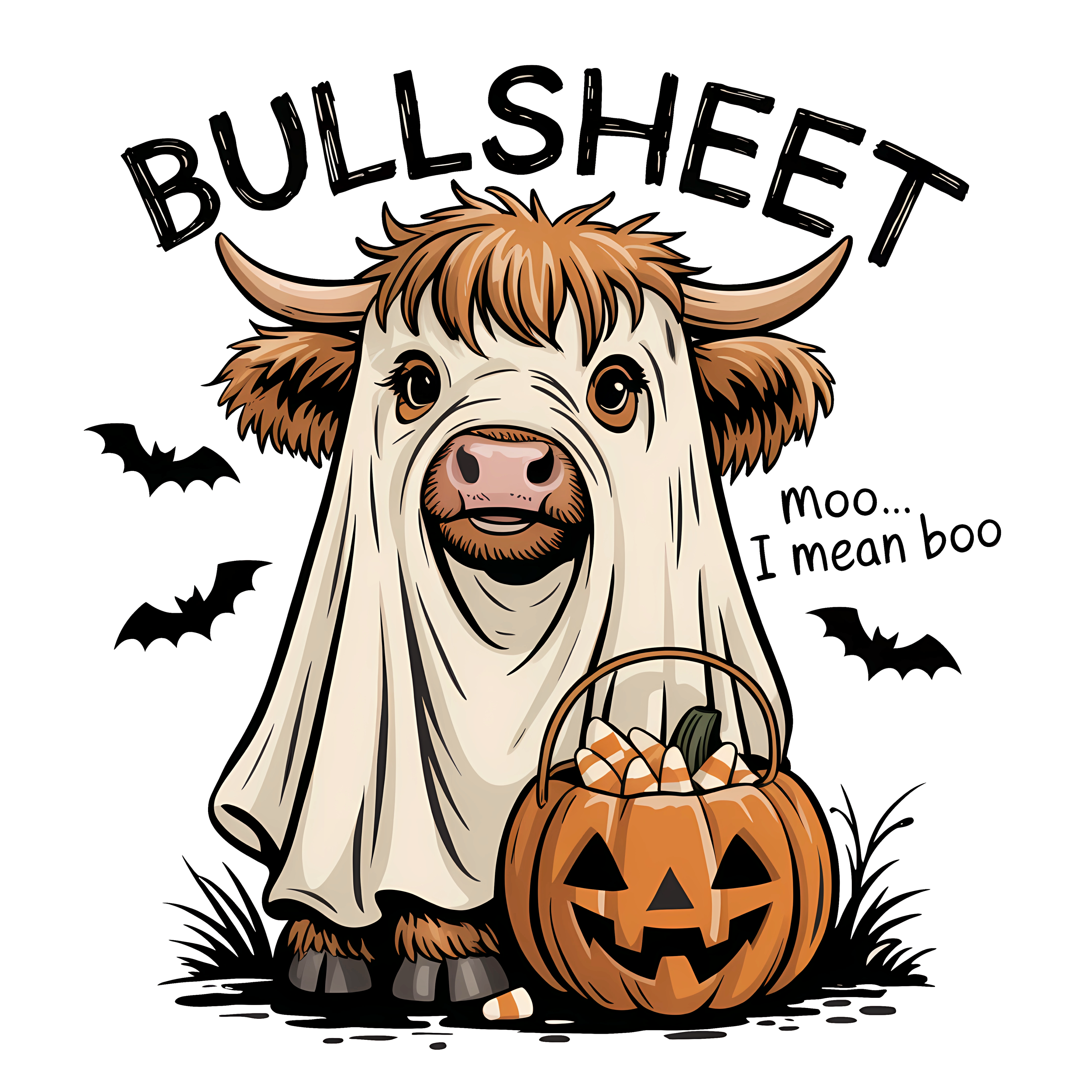 Funny Halloween Bull T-Shirt