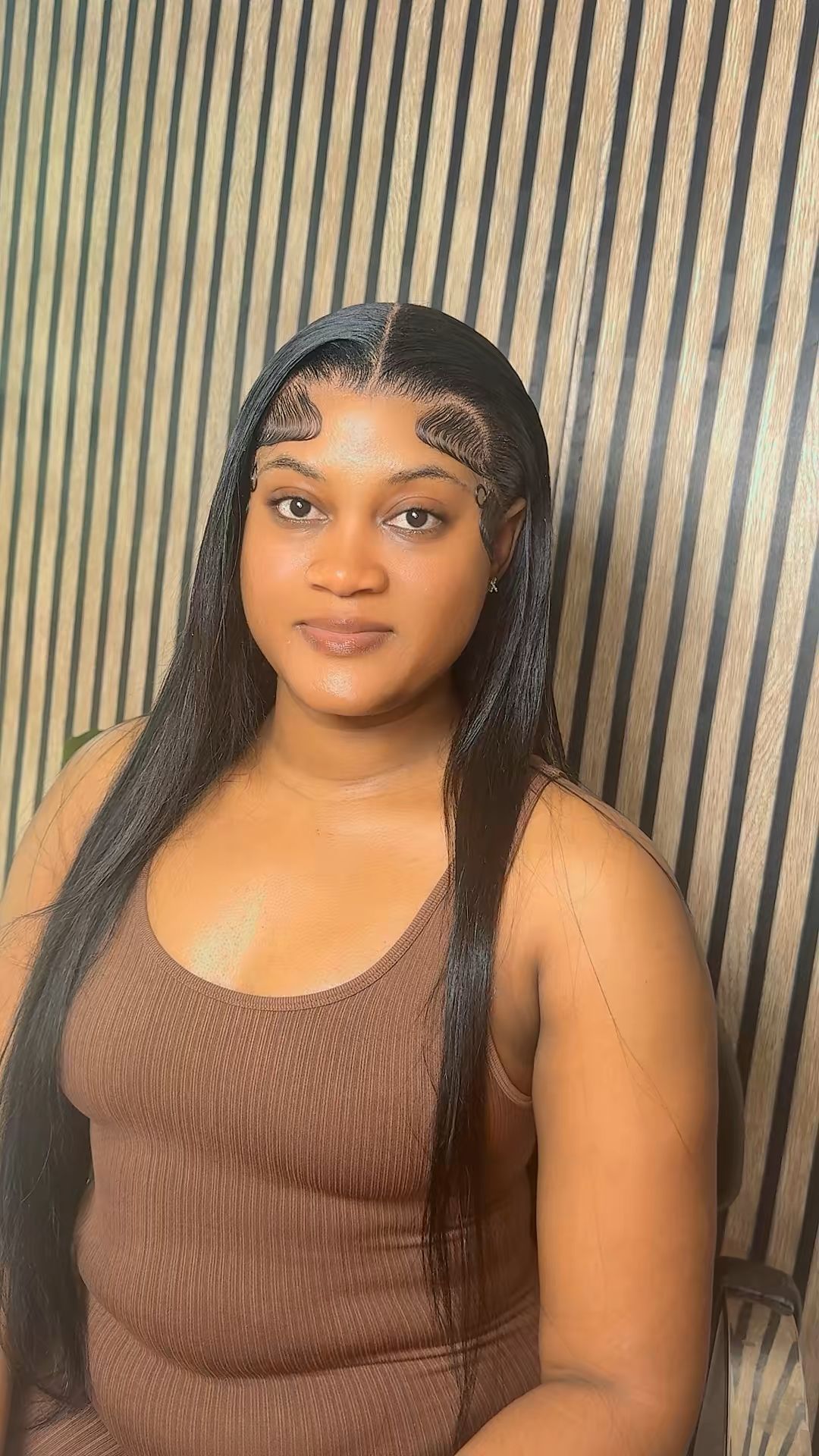 Wig installation with Middle  part $100