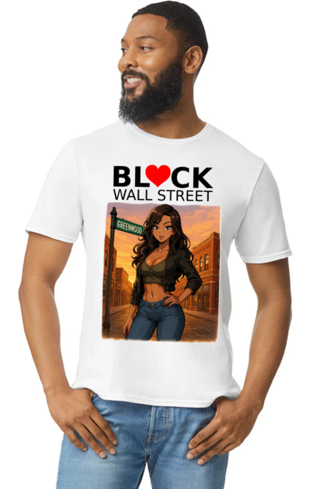 HEART BLACK WALL STREET Black Mona Lisa Edition T-Shirt